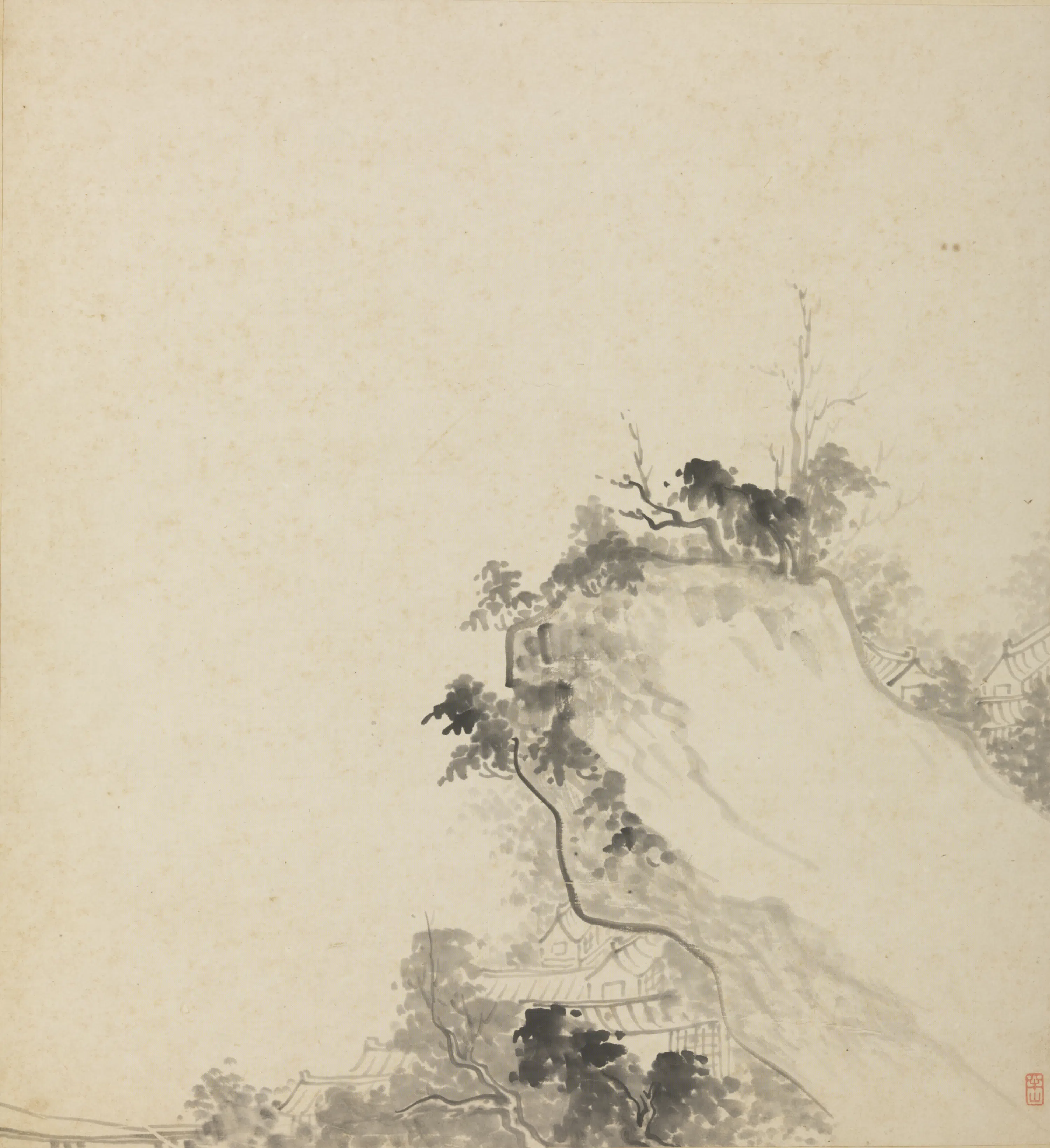 清代【半山-徐敦（惇）】《山水人物册》 第3张