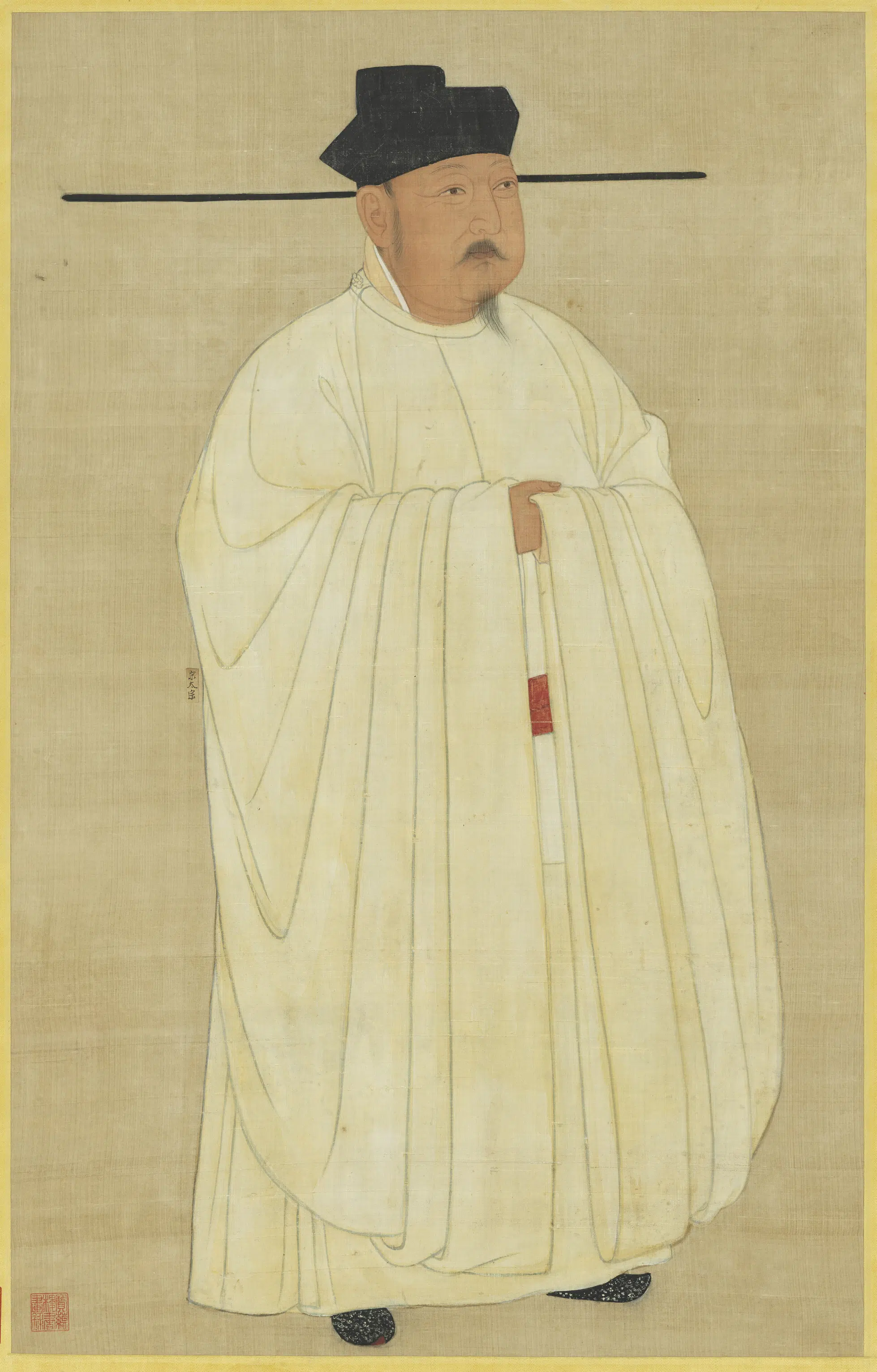 宋代《宋太宗立像图轴》