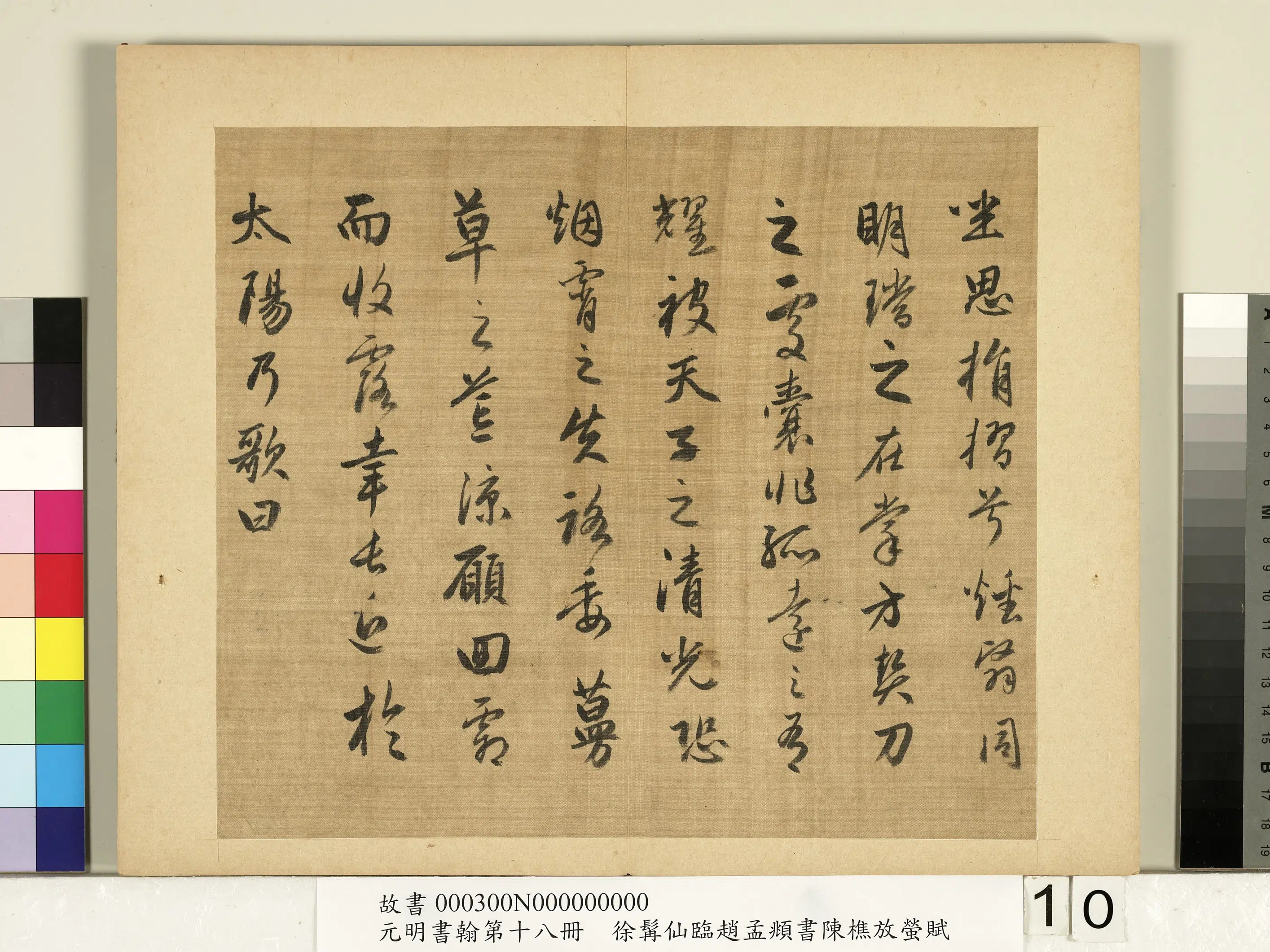明朝【徐霖】《临赵孟頫行书陈樵放萤赋-元明书翰第十八册》 第2张