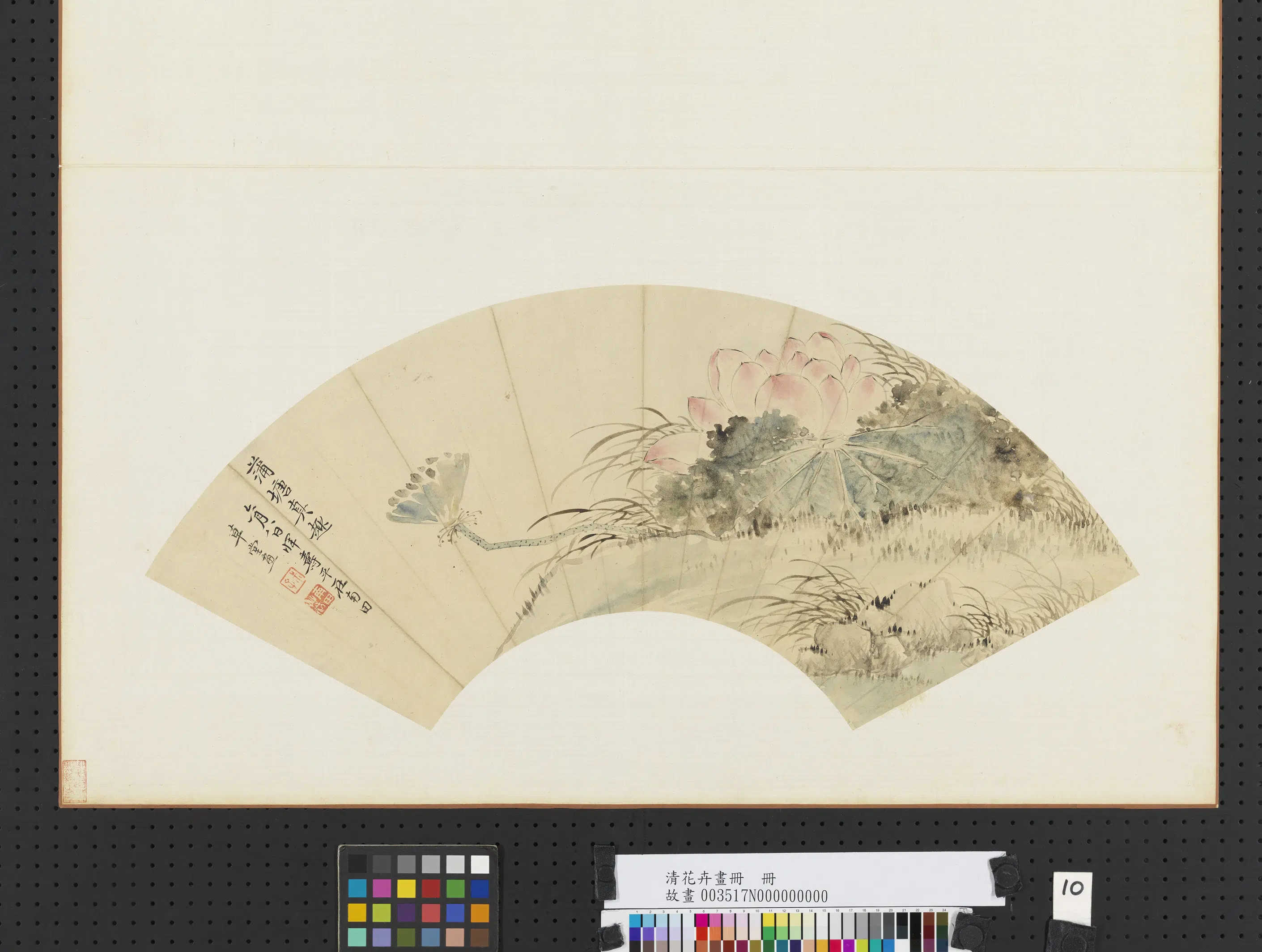 清代【恽寿平】《花卉画册-蒲塘真趣》
