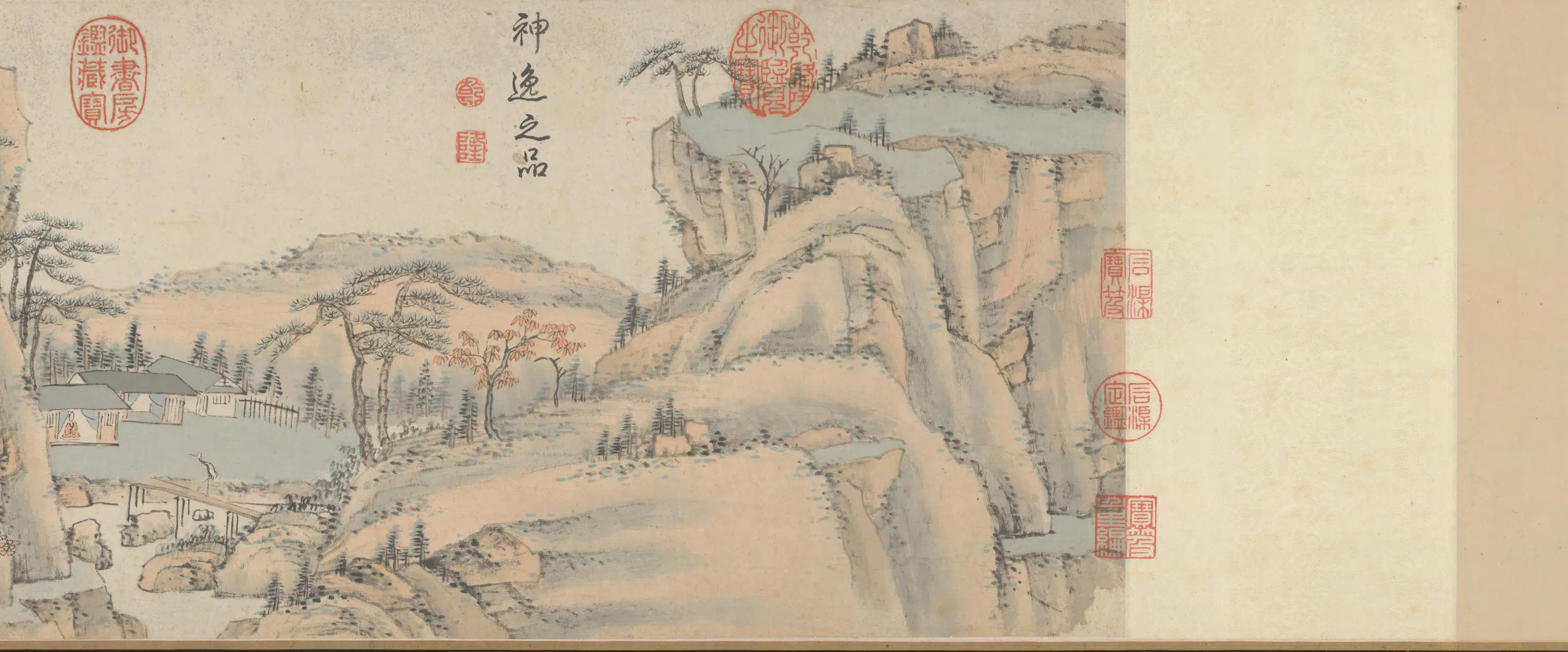 清代【萧云从】《山水图卷》 第40张