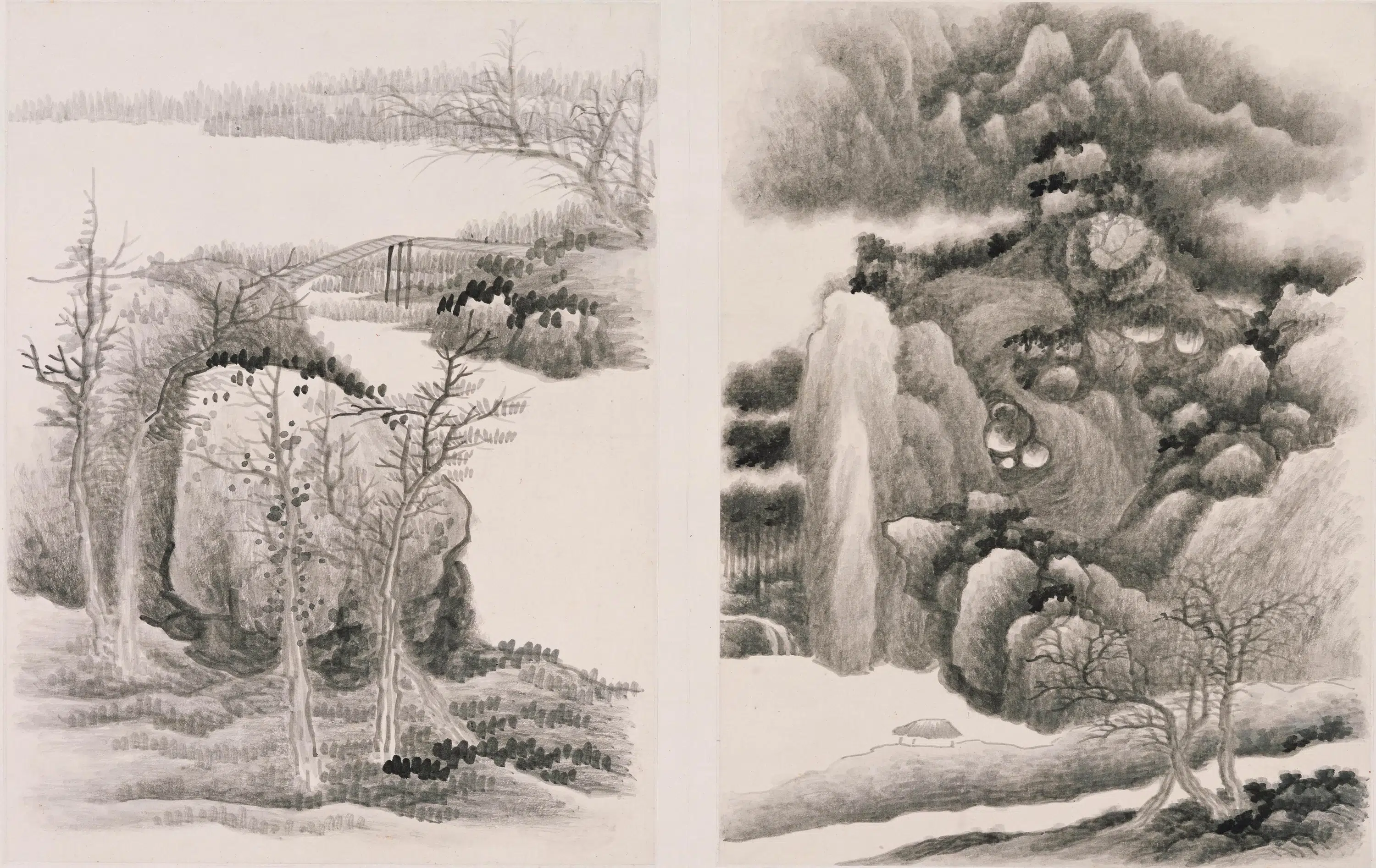 清代【龚贤】《山水图册》