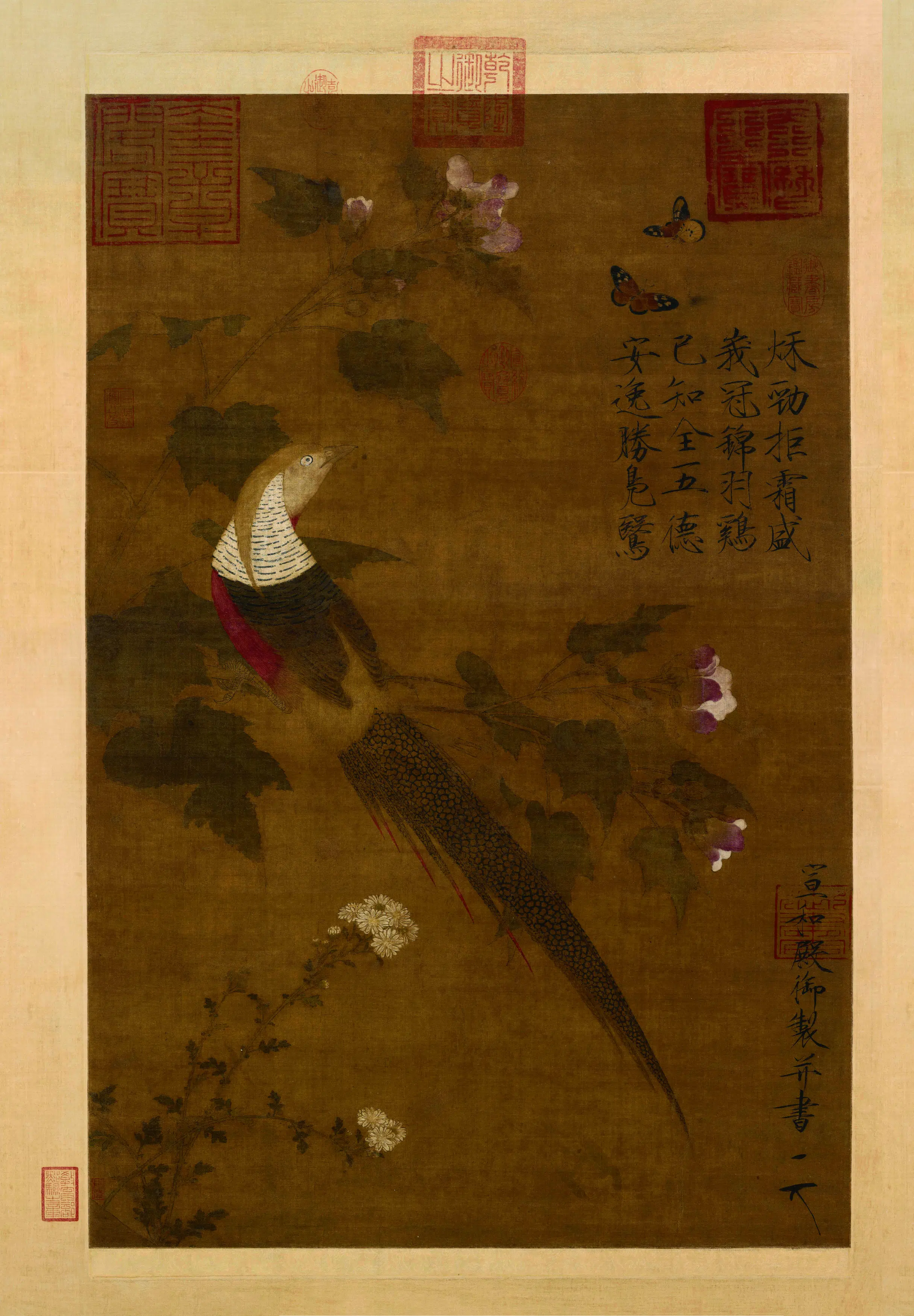 北宋【赵佶】《芙蓉锦鸡图》 第2张