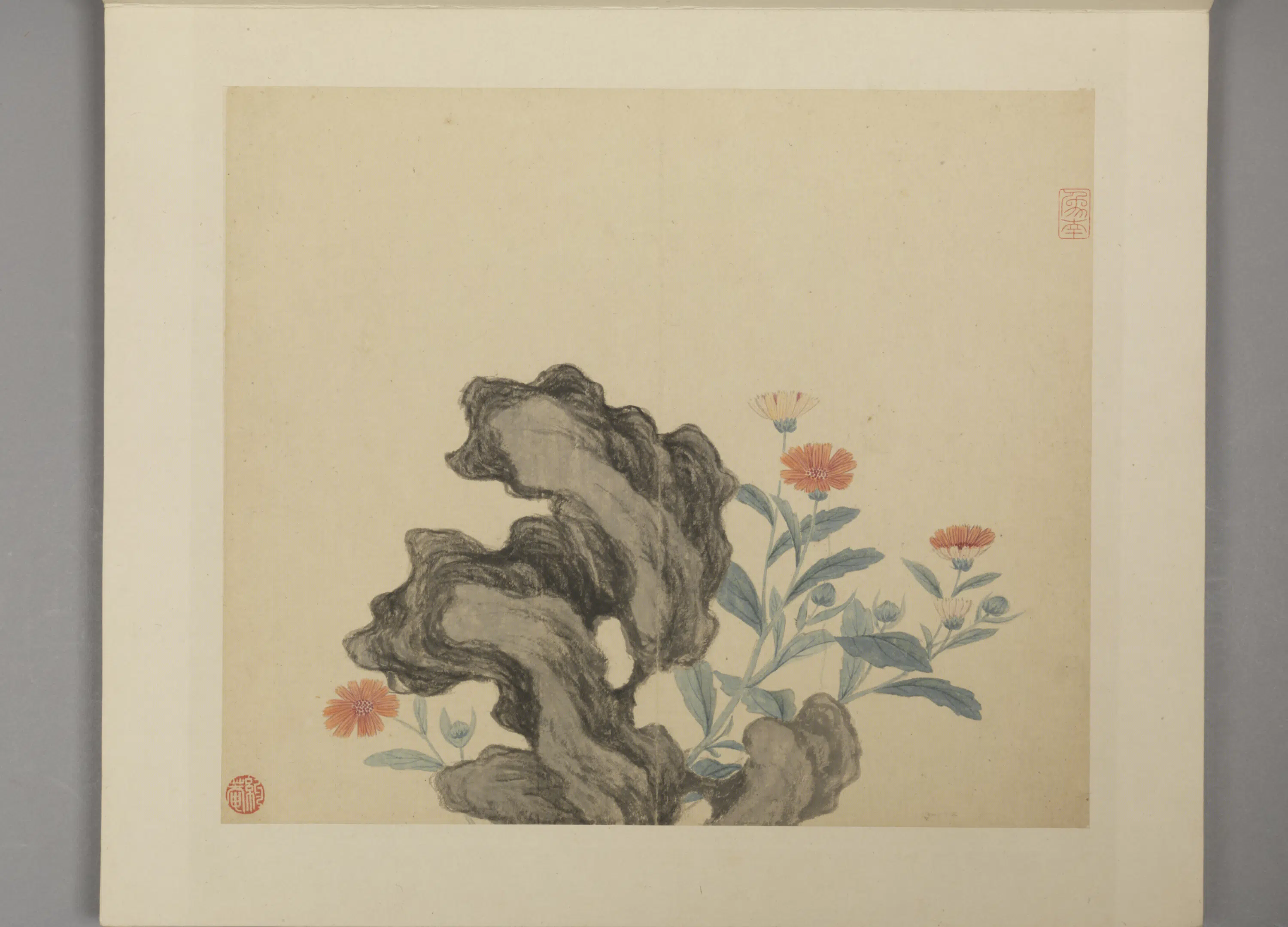 明朝【凌必正】《花鸟册》 第8张
