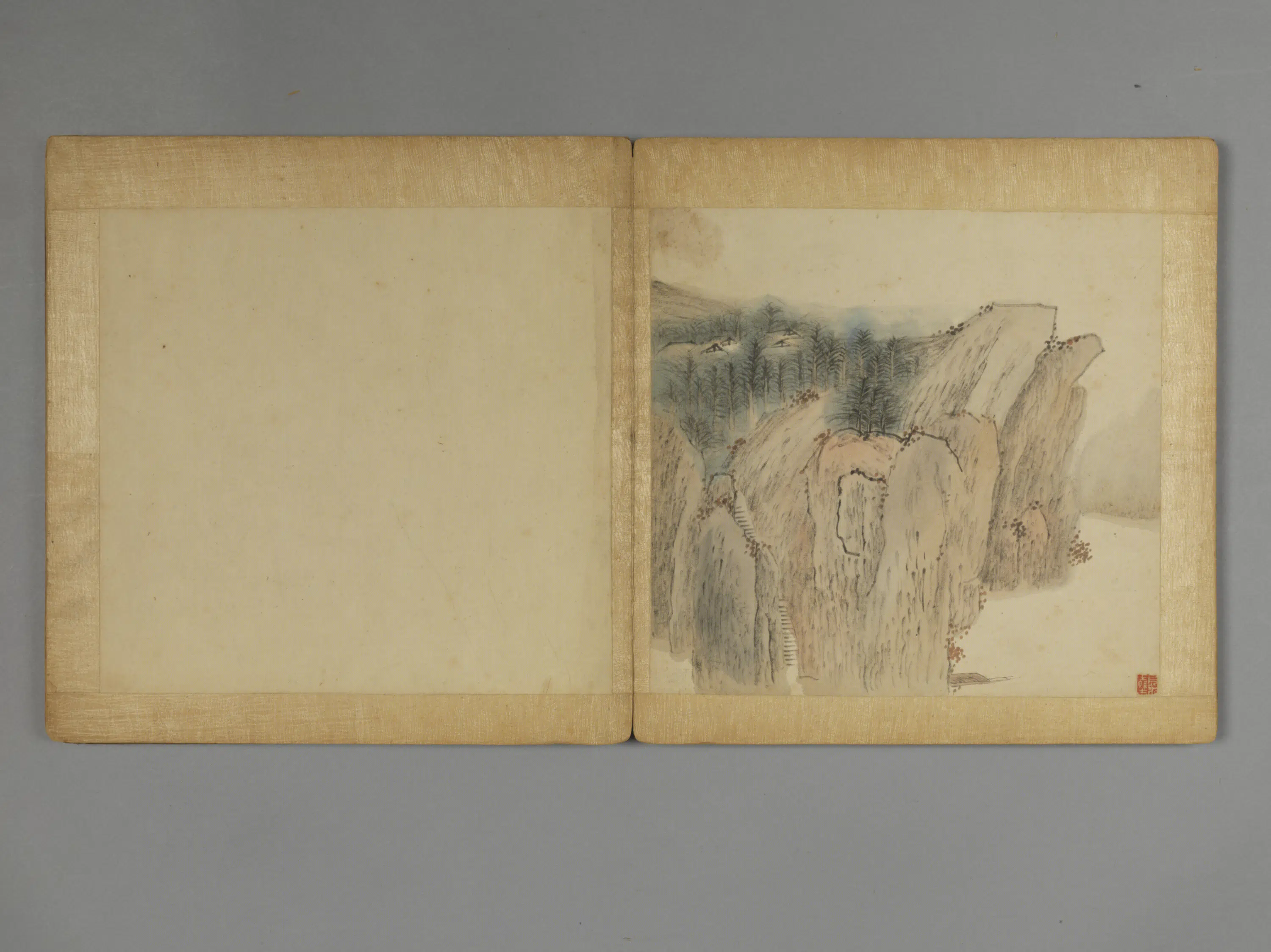 清代【王槩（概）】《山水图册（8开）》 第3张