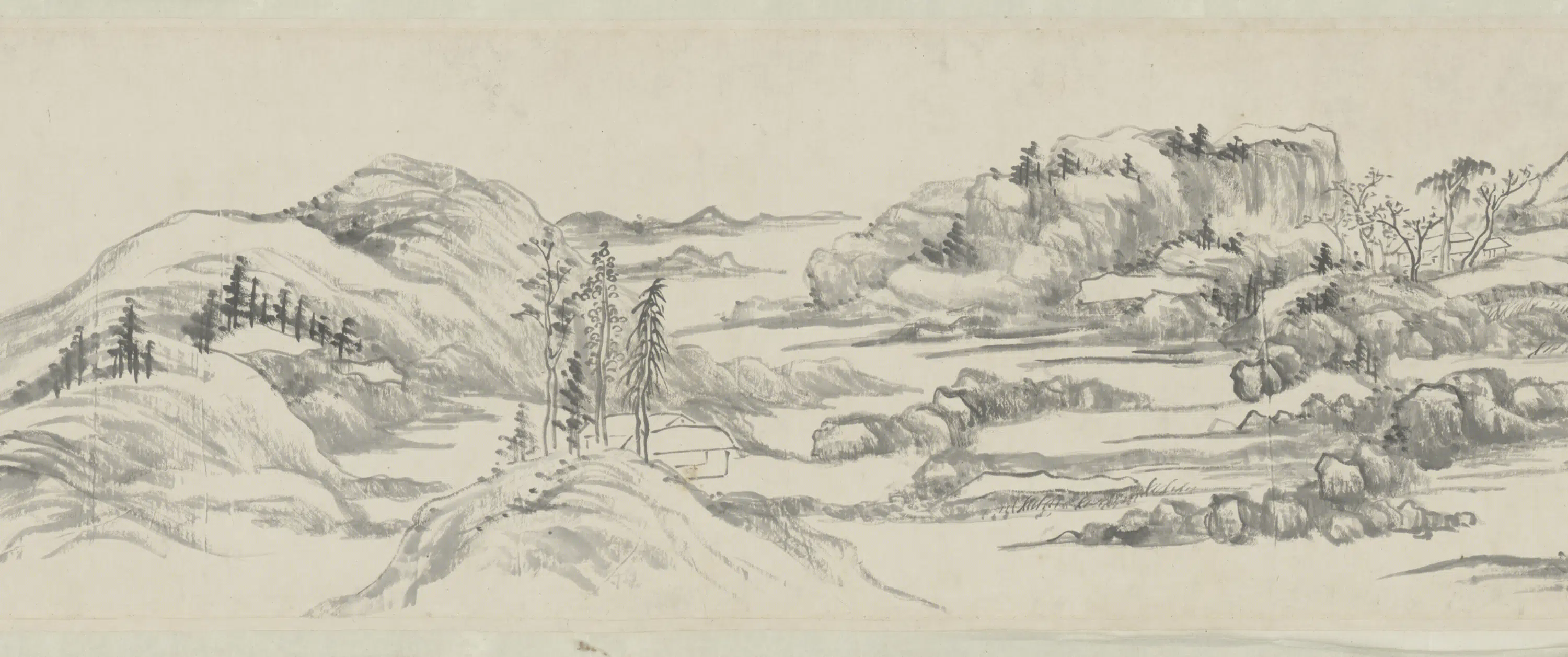 清代【翁嵩年】《山水卷》 第2张