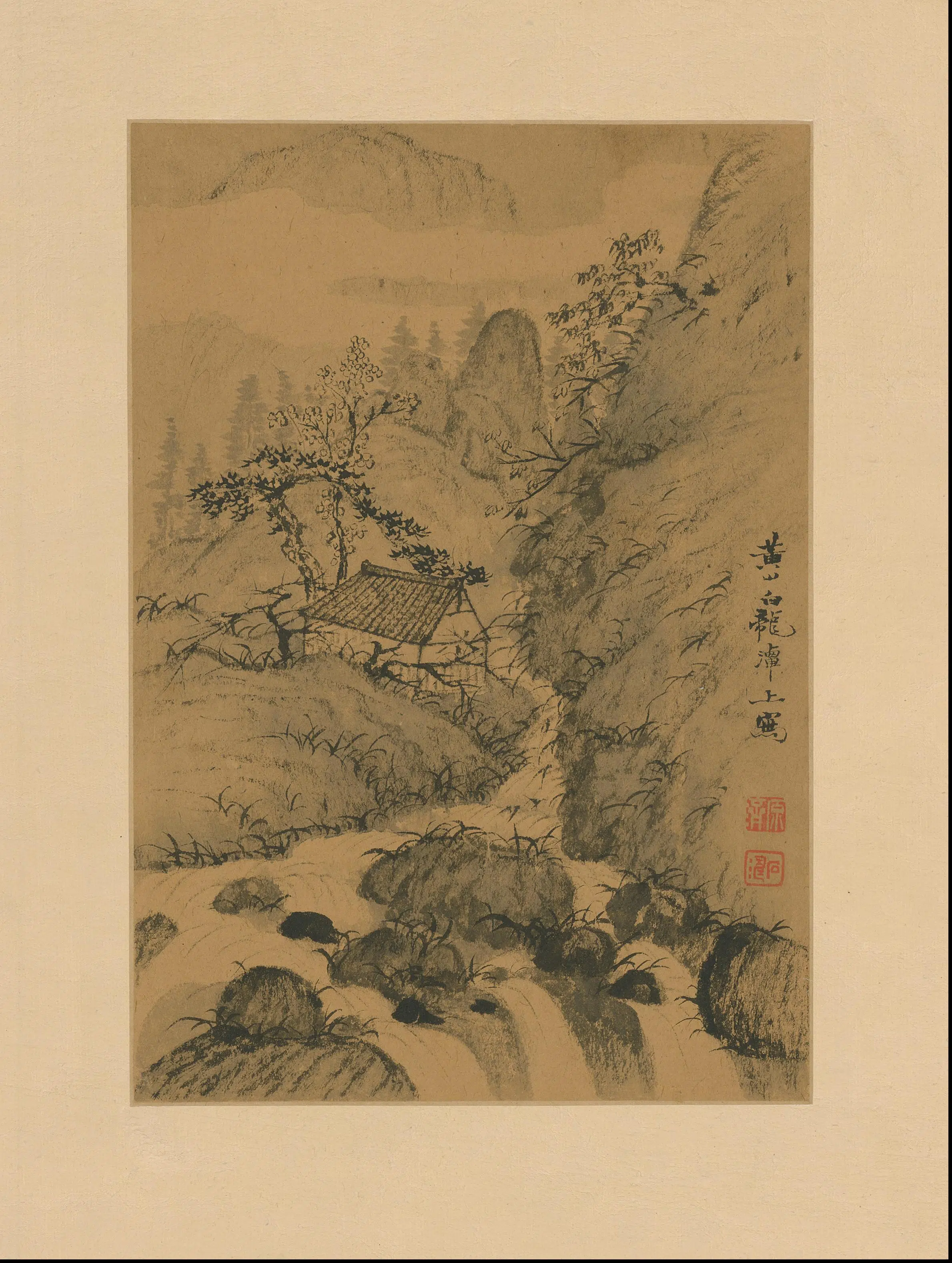 清代【石涛】《山水图册（10开）》 第10张