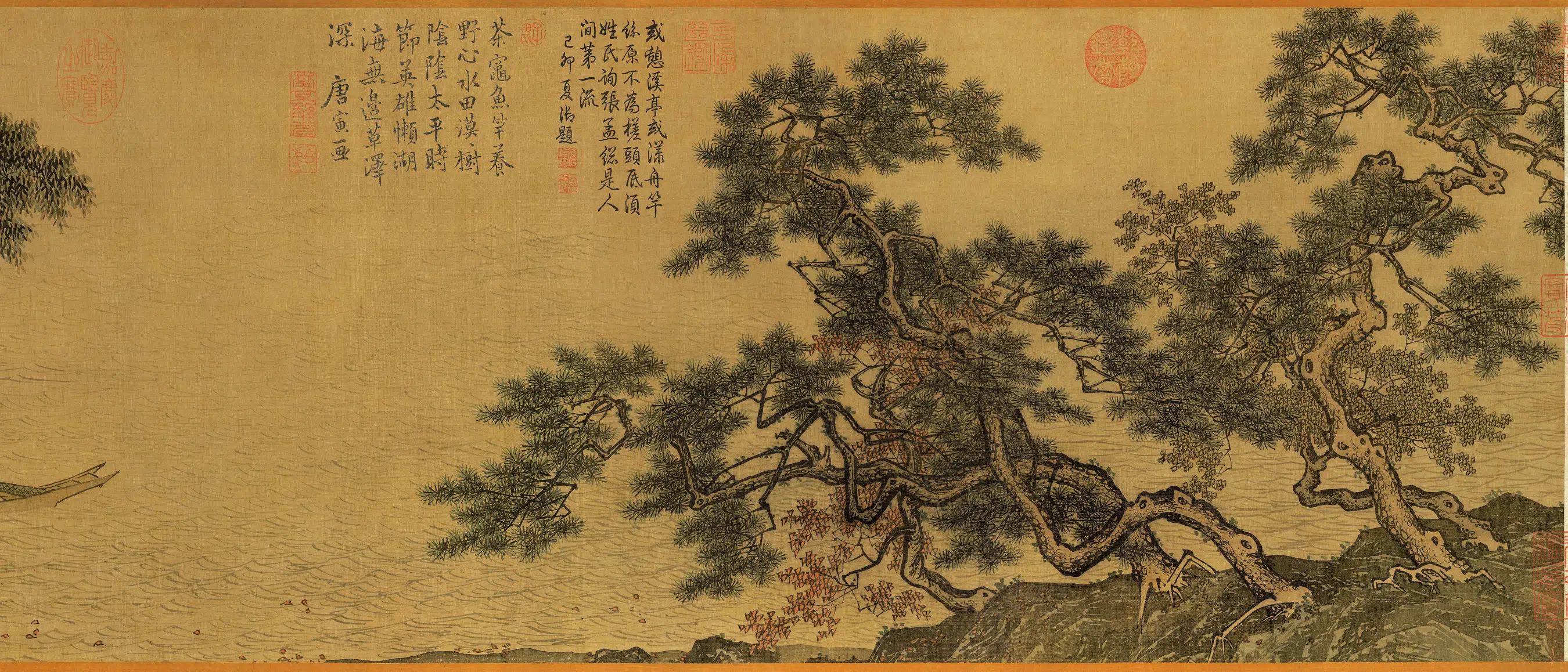 明朝【唐寅】《溪山渔隐图卷》 第8张 明朝【唐寅】《溪山渔隐图卷》 第8张