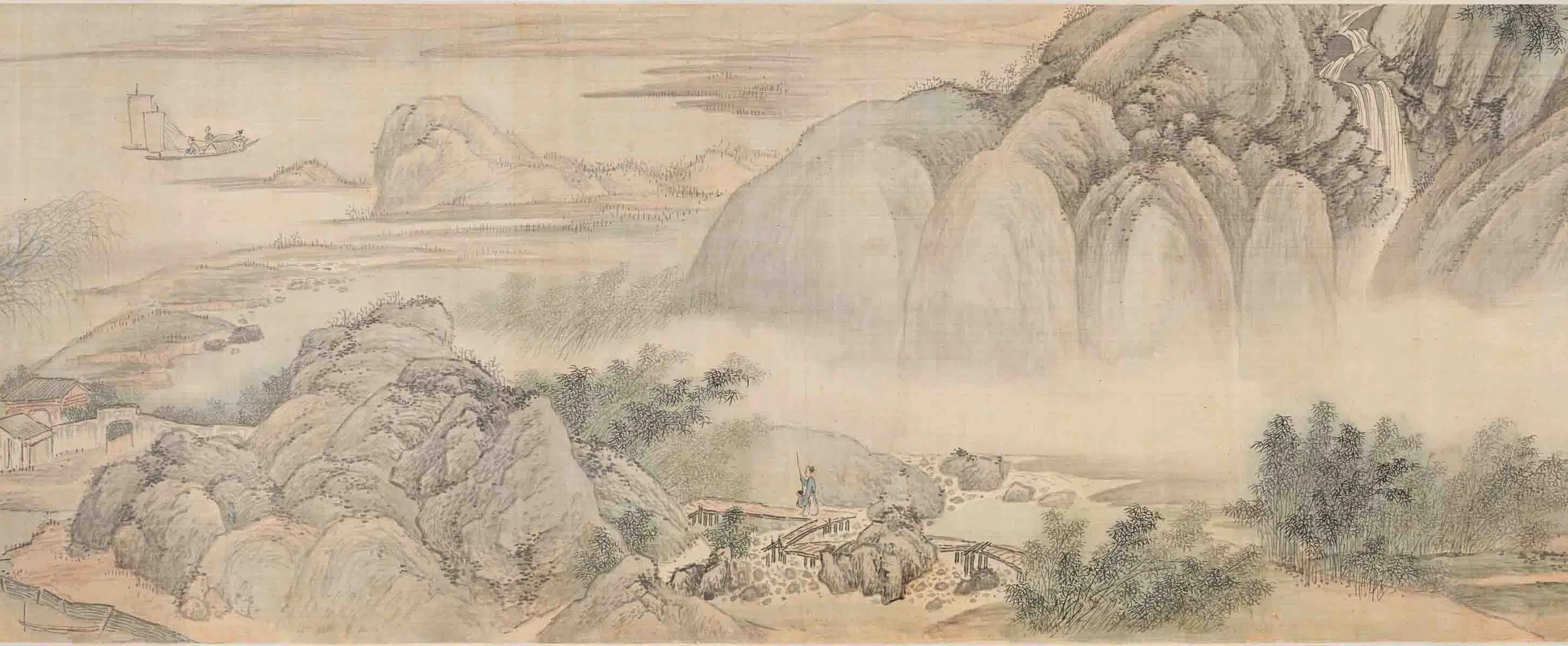 清代【王槩（王概）】《秋帆旷揽图卷》 第15张