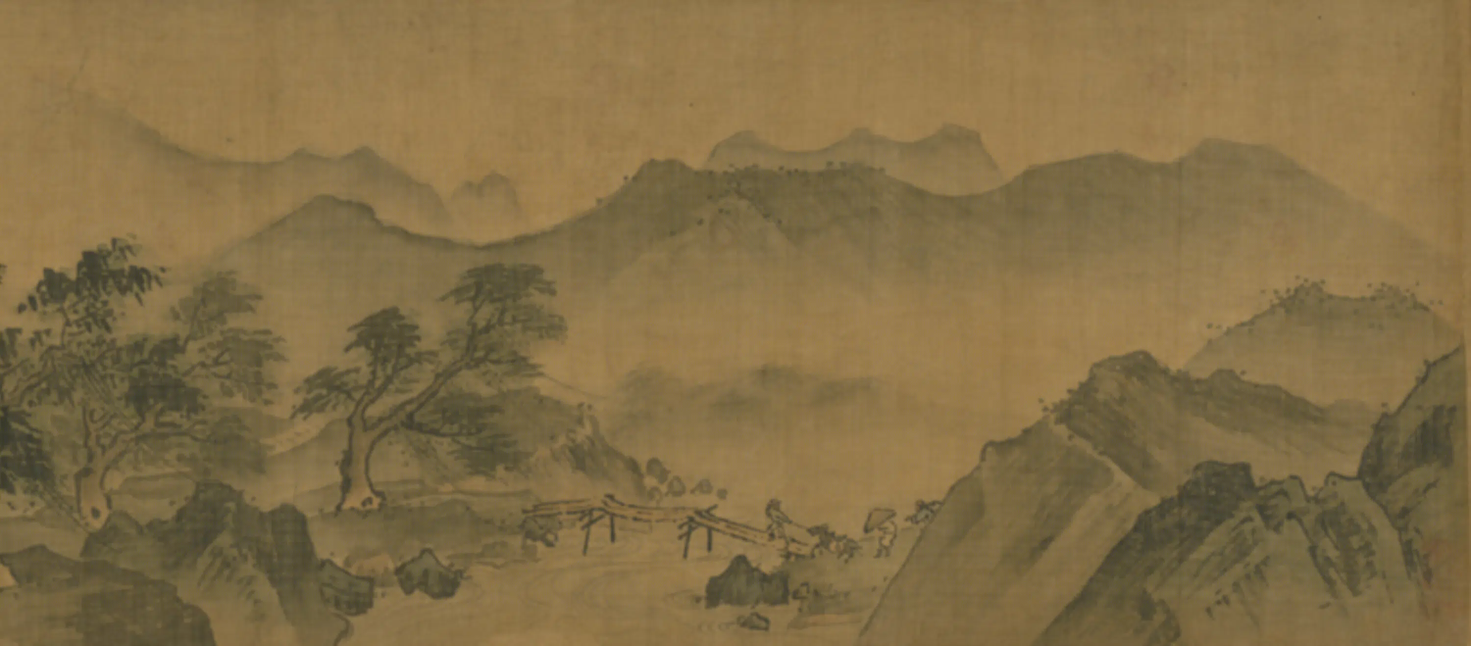 明朝【明山】《画山水图卷》 第3张