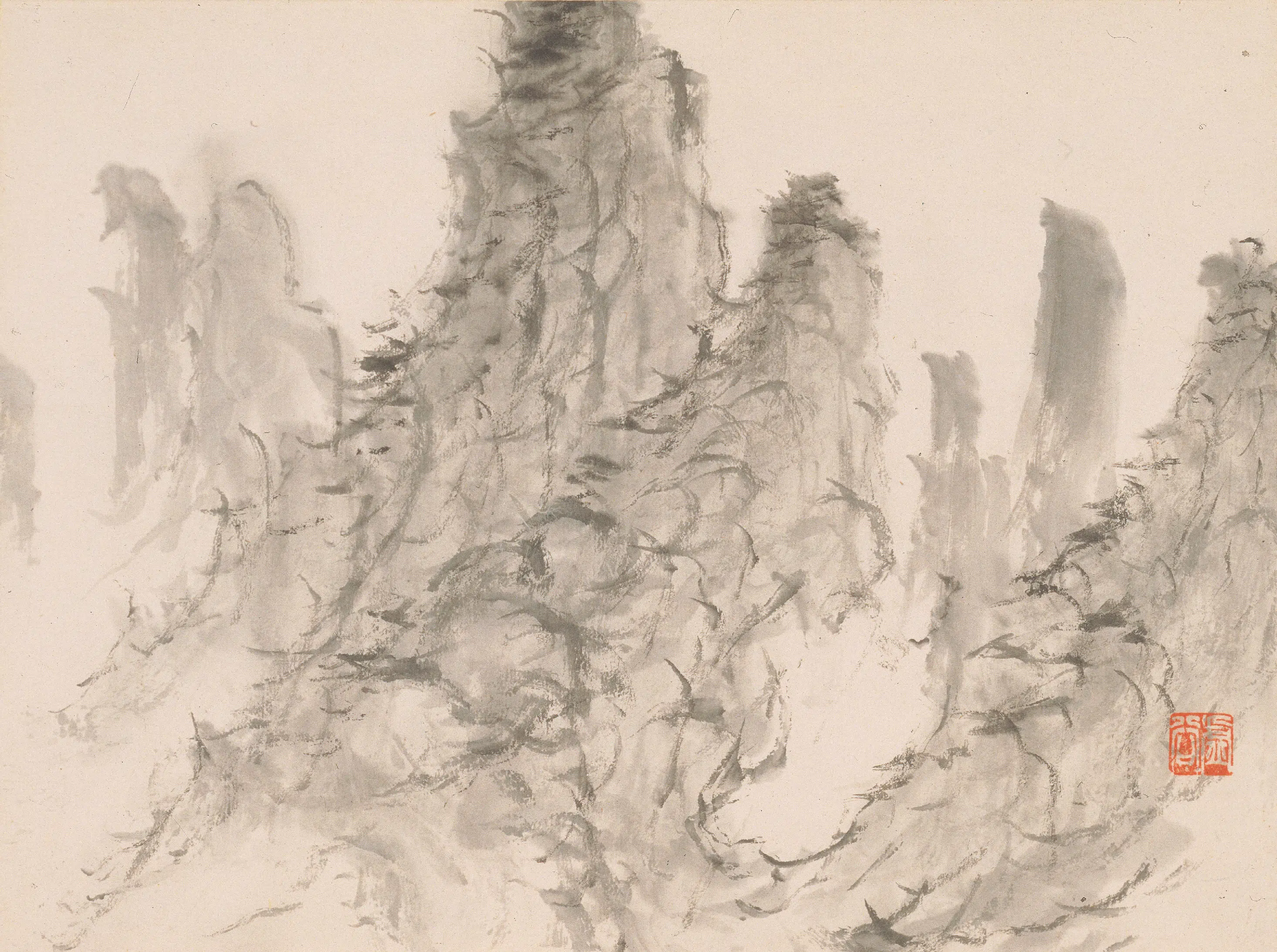 清代【虚谷】《山水册-2》 第10张