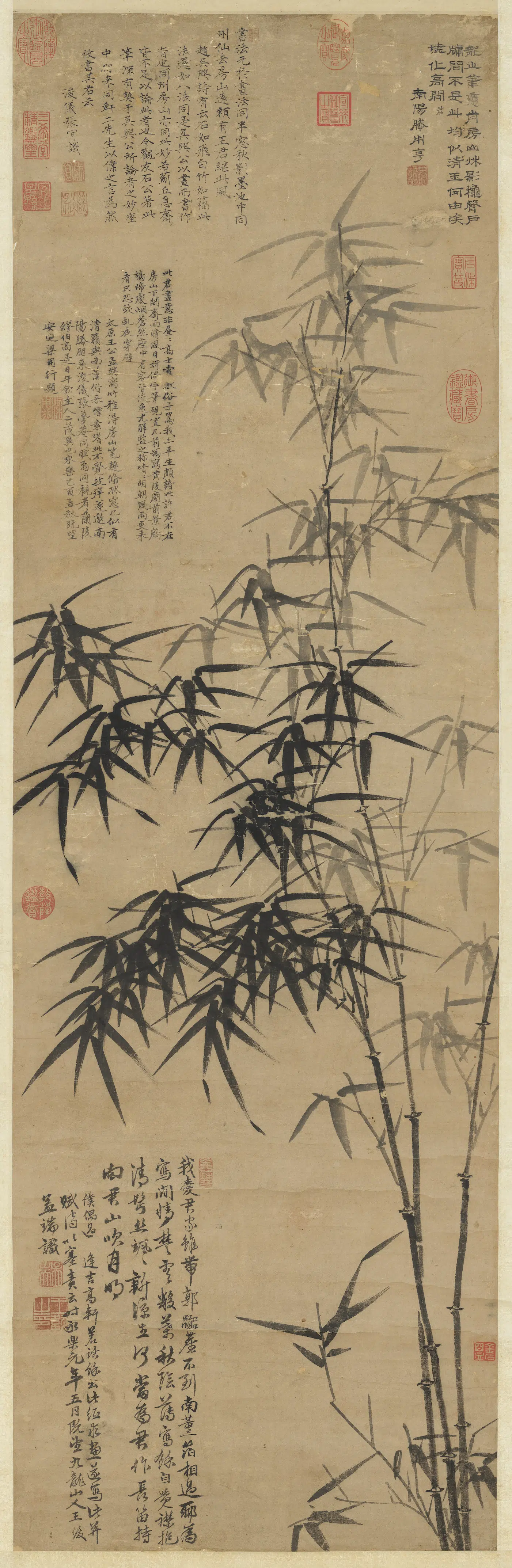 明朝【王绂】《画竹图轴》