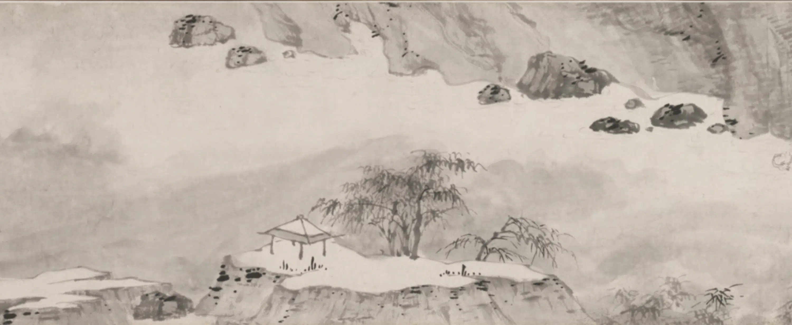 明朝【陈淳(道复)】《仿米山水图卷》 第2张 明朝【陈淳(道复)】《仿米山水图卷》 第2张