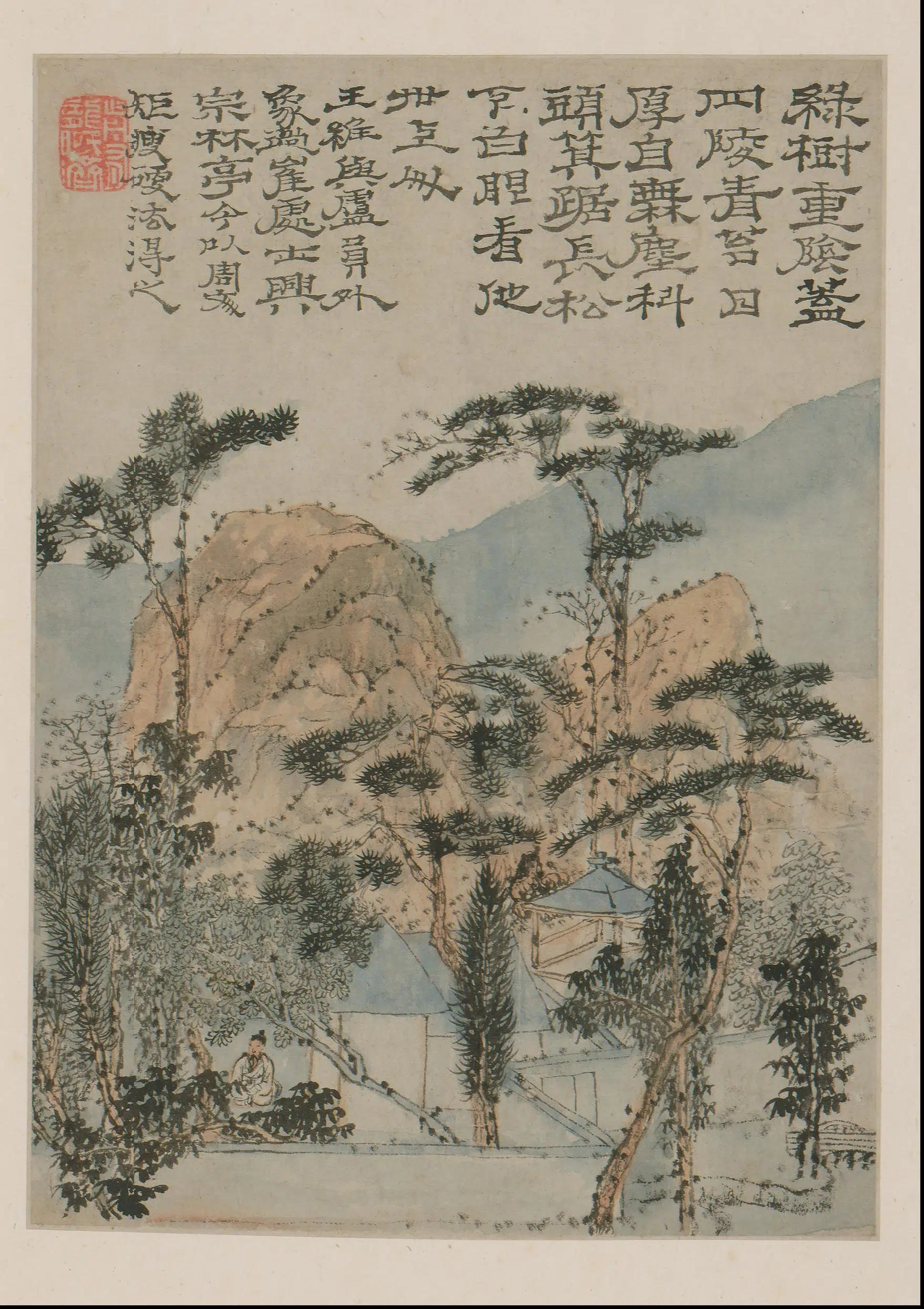 清代【石涛】《山水册（8开）》 第1张