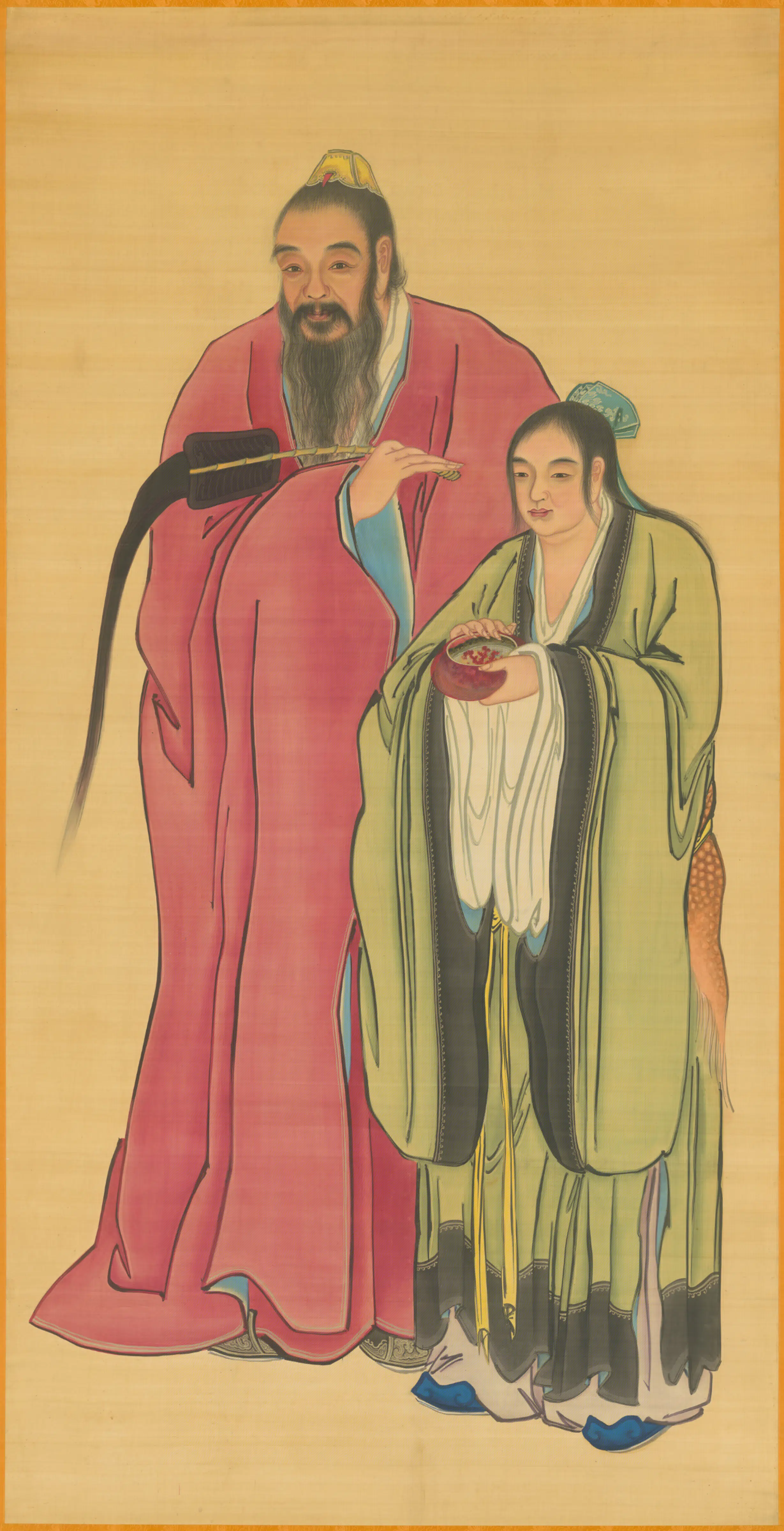清代【清人】《画烂柯王祖师像》 第1张
