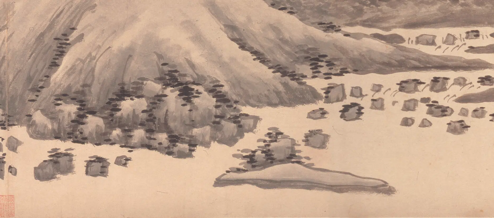 明朝【沈周】《西山云霭图卷》 第7张