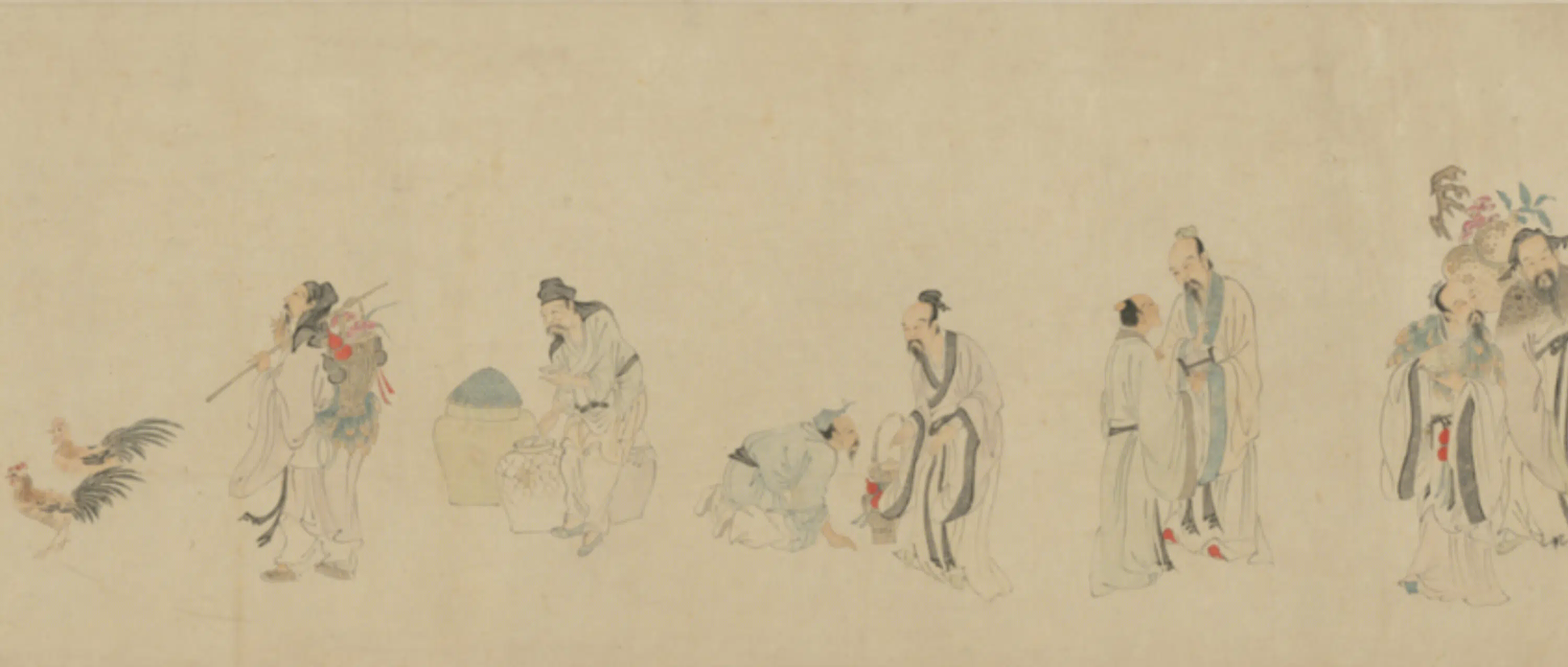 明朝【明人】《仙人图卷》 第3张