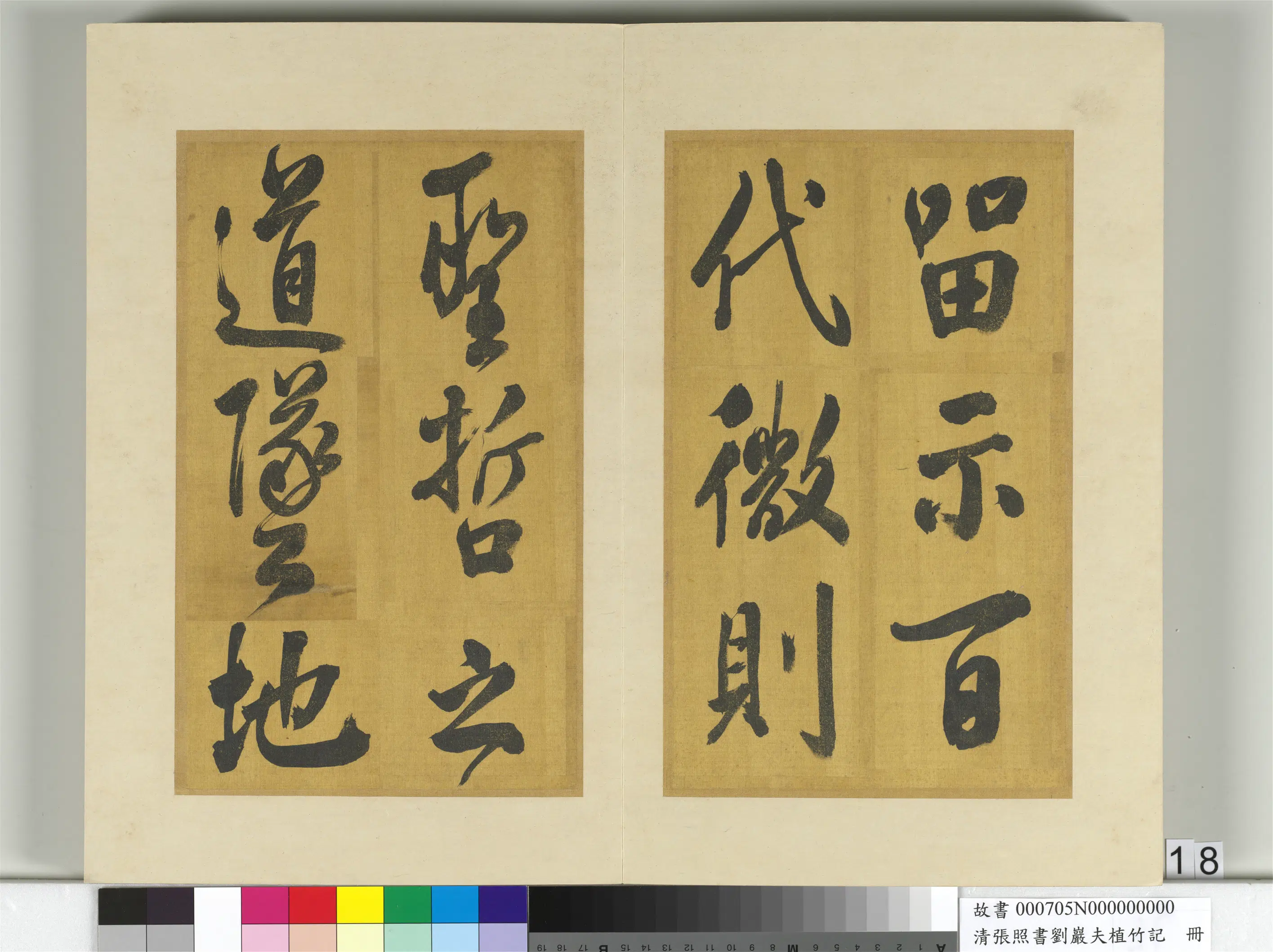 清代【张照】《书刘岩夫植竹记册》 第10张