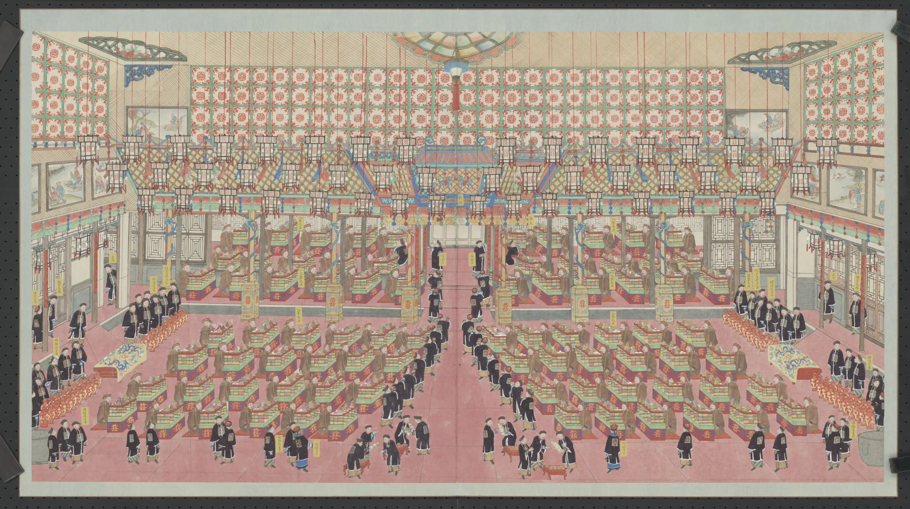 清代【庆宽】《画载湉大婚典礼全图册-1》