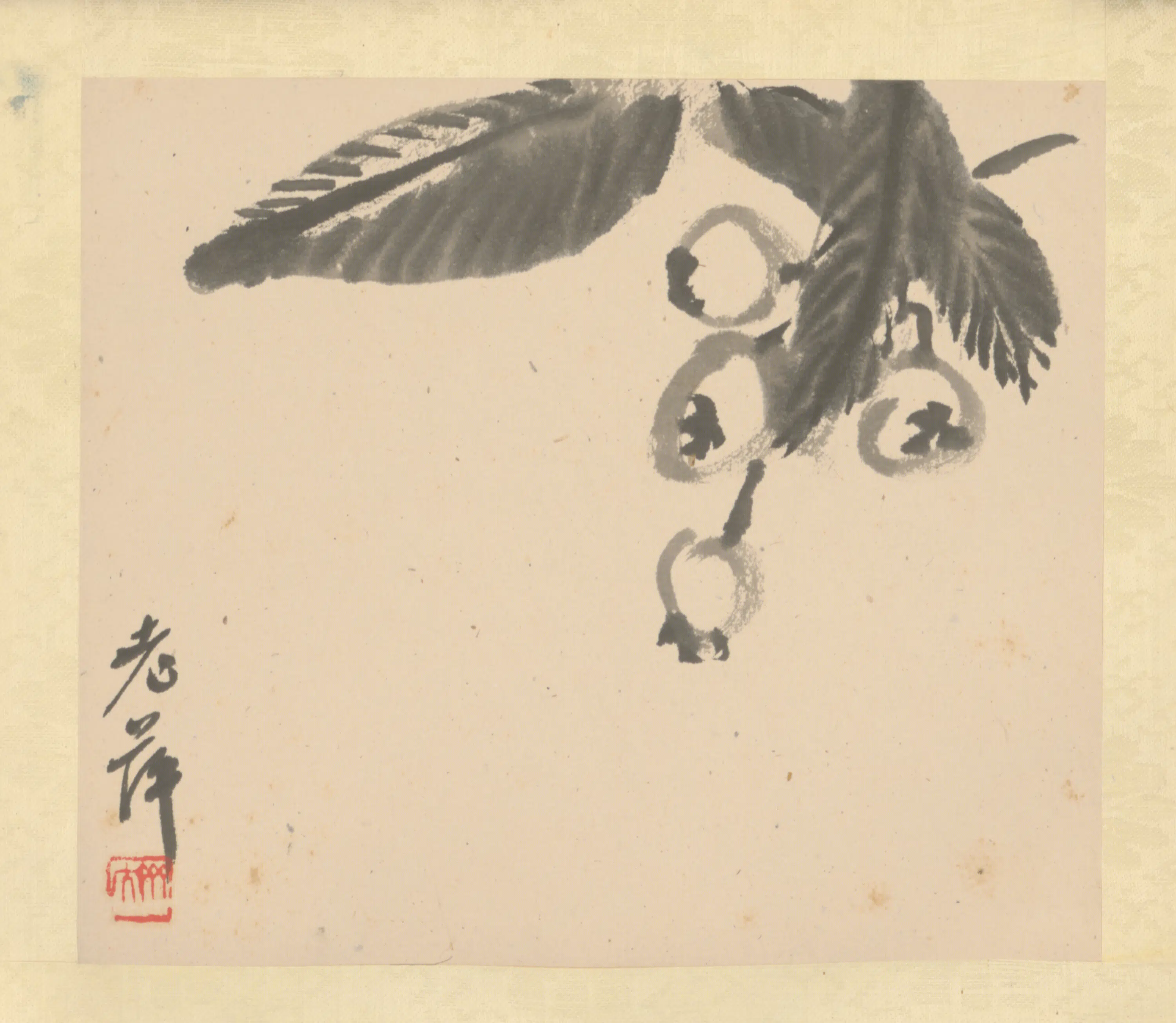 近现代【齐白石】《花卉册》 第8张 近现代【齐白石】《花卉册》 第8张