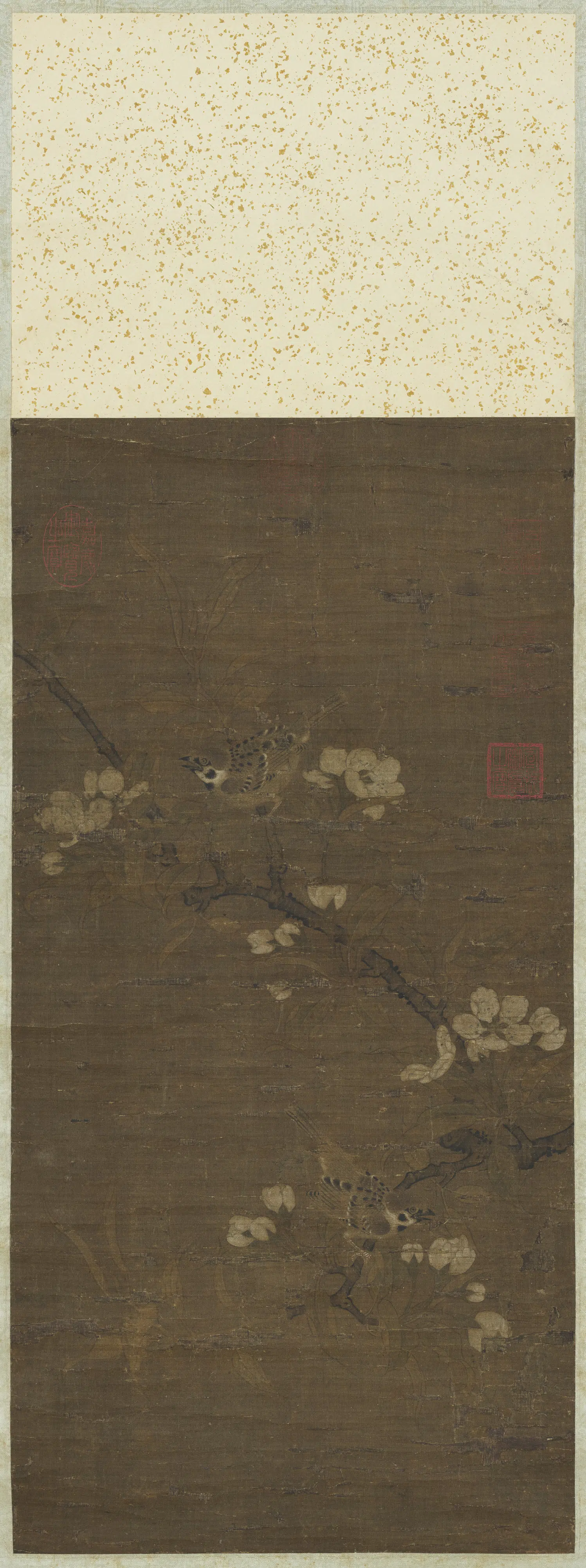 宋代《宋人花鸟图轴》