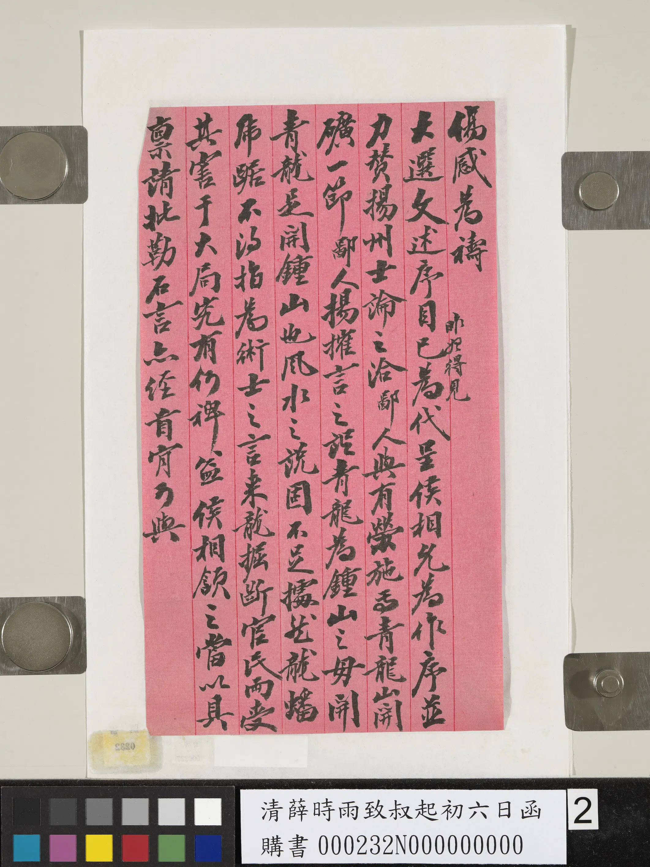 清代【薛时雨】《致叔起初六日函》 第2张 清代【薛时雨】《致叔起初六日函》 第2张