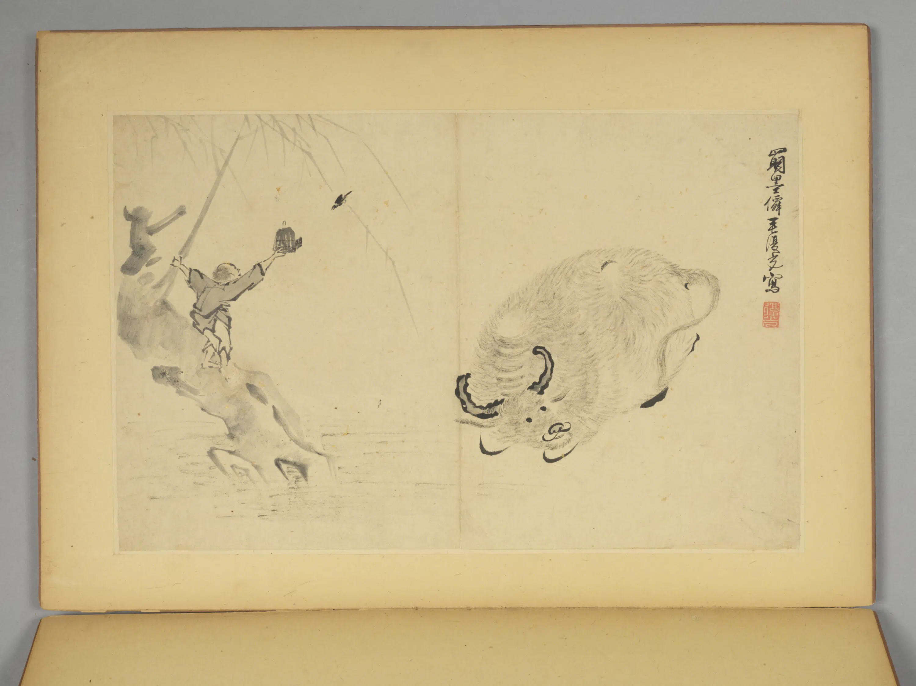 明朝【毛复光】《花卉人物册》 第8张 明朝【毛复光】《花卉人物册》 第8张