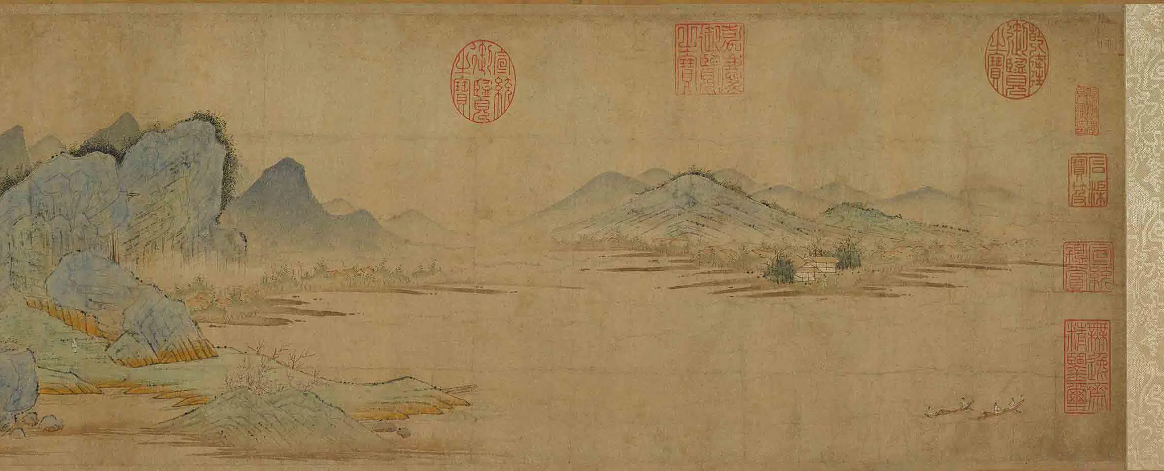 元朝【钱选】《四明桃源图卷》 第5张