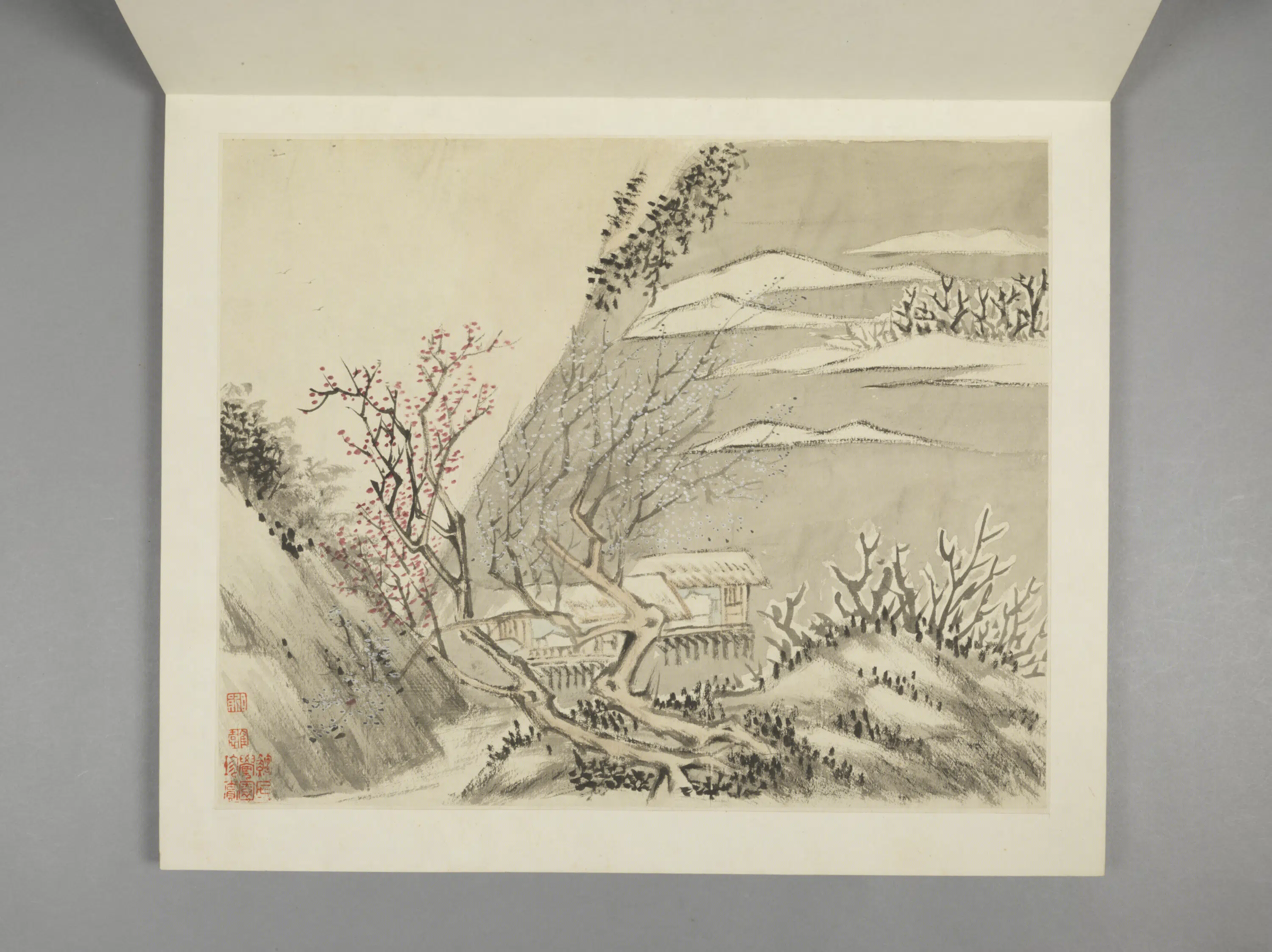清代【张宗苍】《与张冾山水合绘册(9开)》 第8张 清代【张宗苍】《与张冾山水合绘册(9开)》 第8张