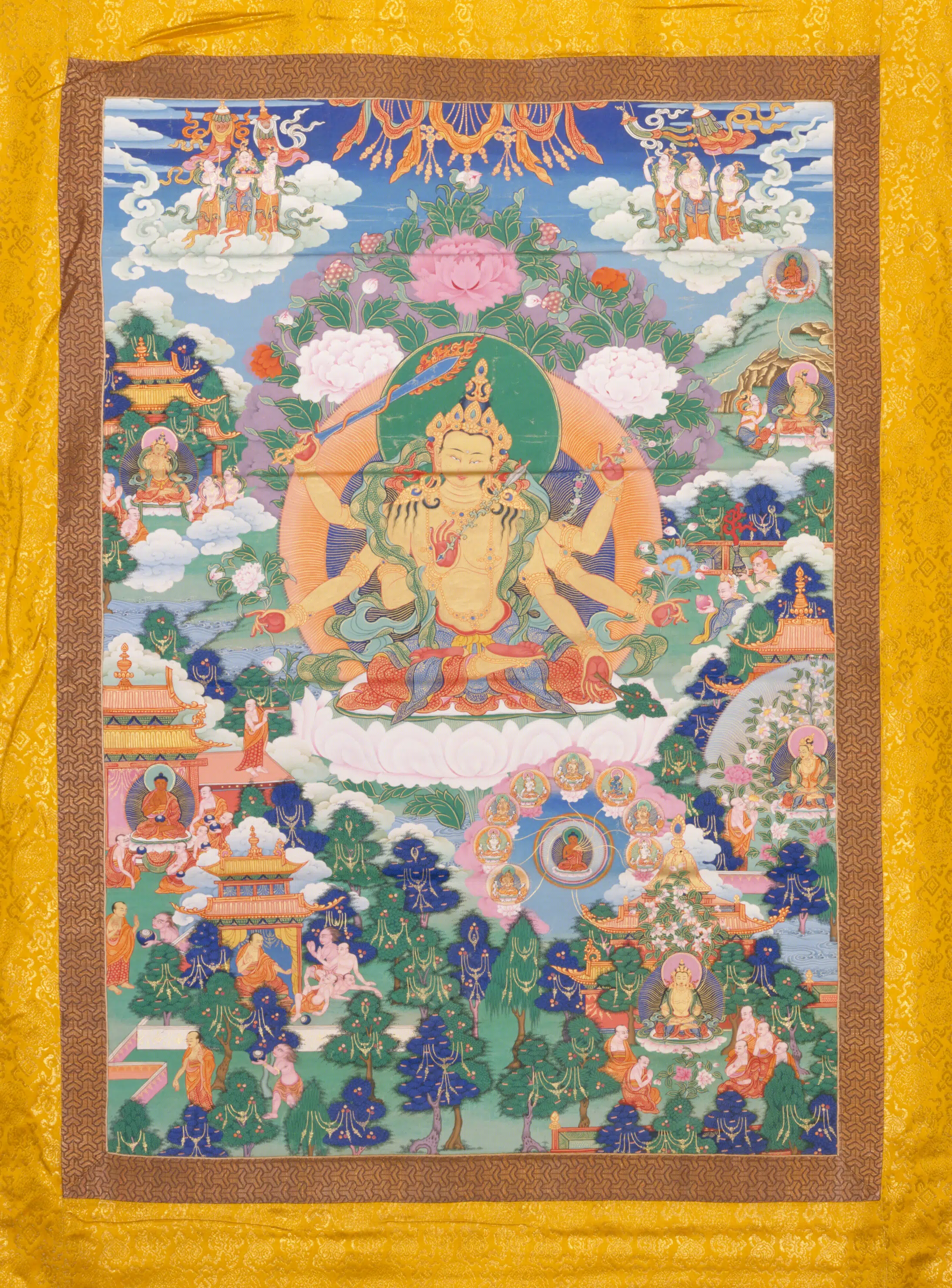 清代【清人】《文殊菩萨像轴-9》 第1张