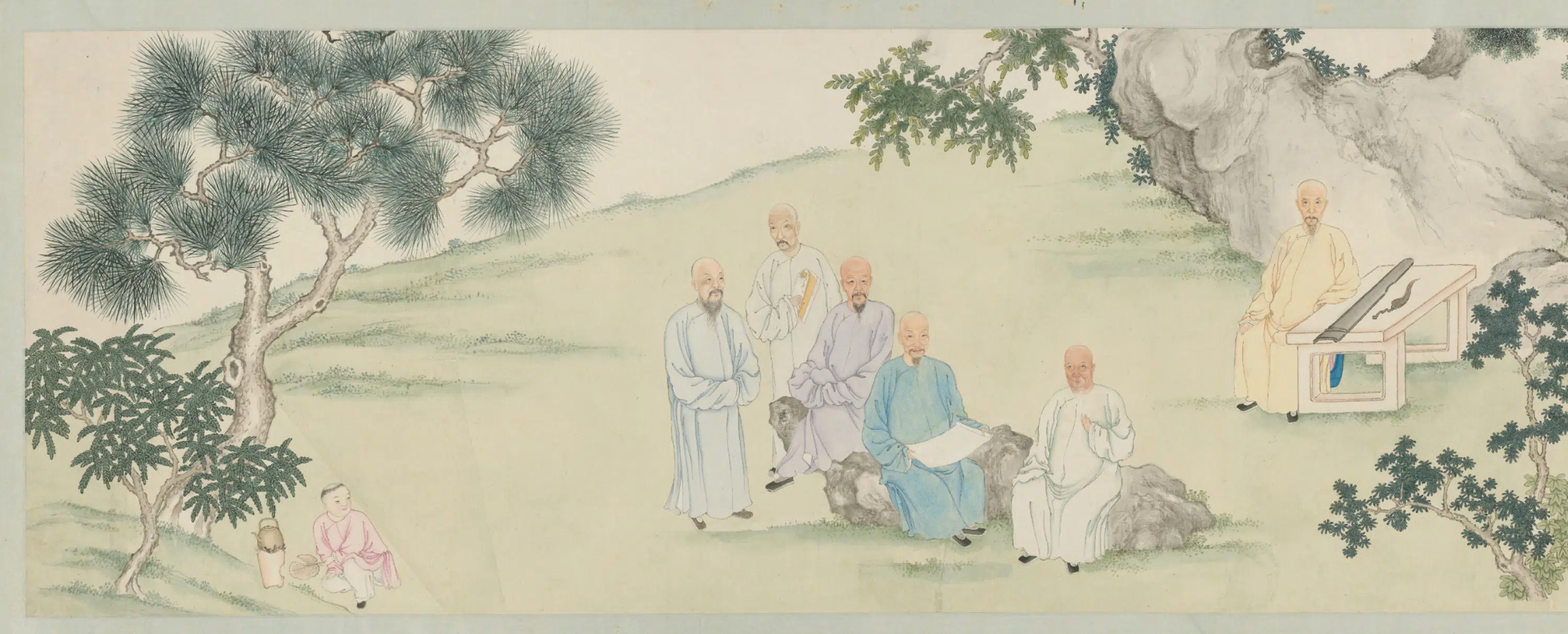 清代【清人】《乙丑同年雅集图卷》 第1张