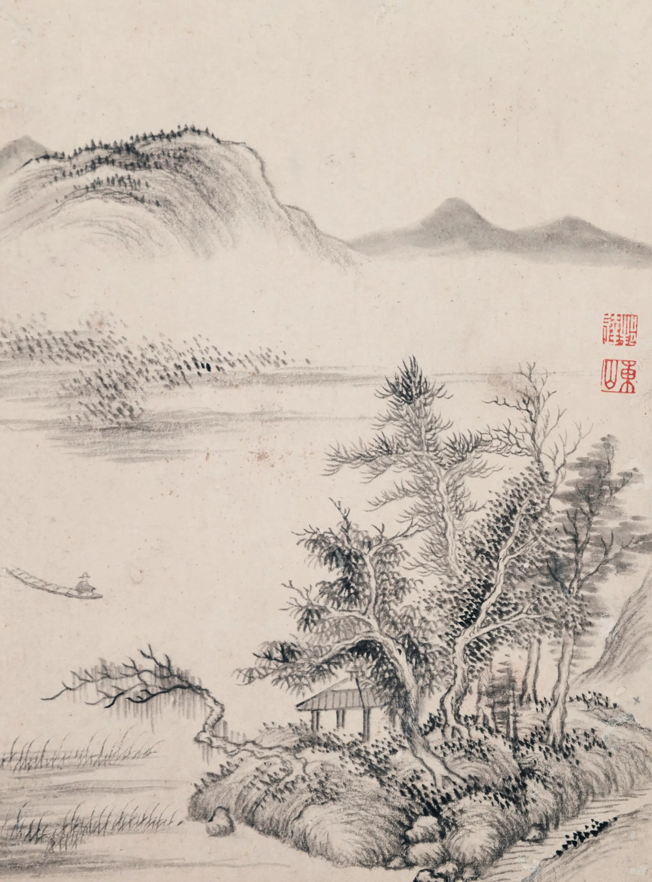 清代【董邦达】《山水册》 第1张 清代【董邦达】《山水册》 第1张