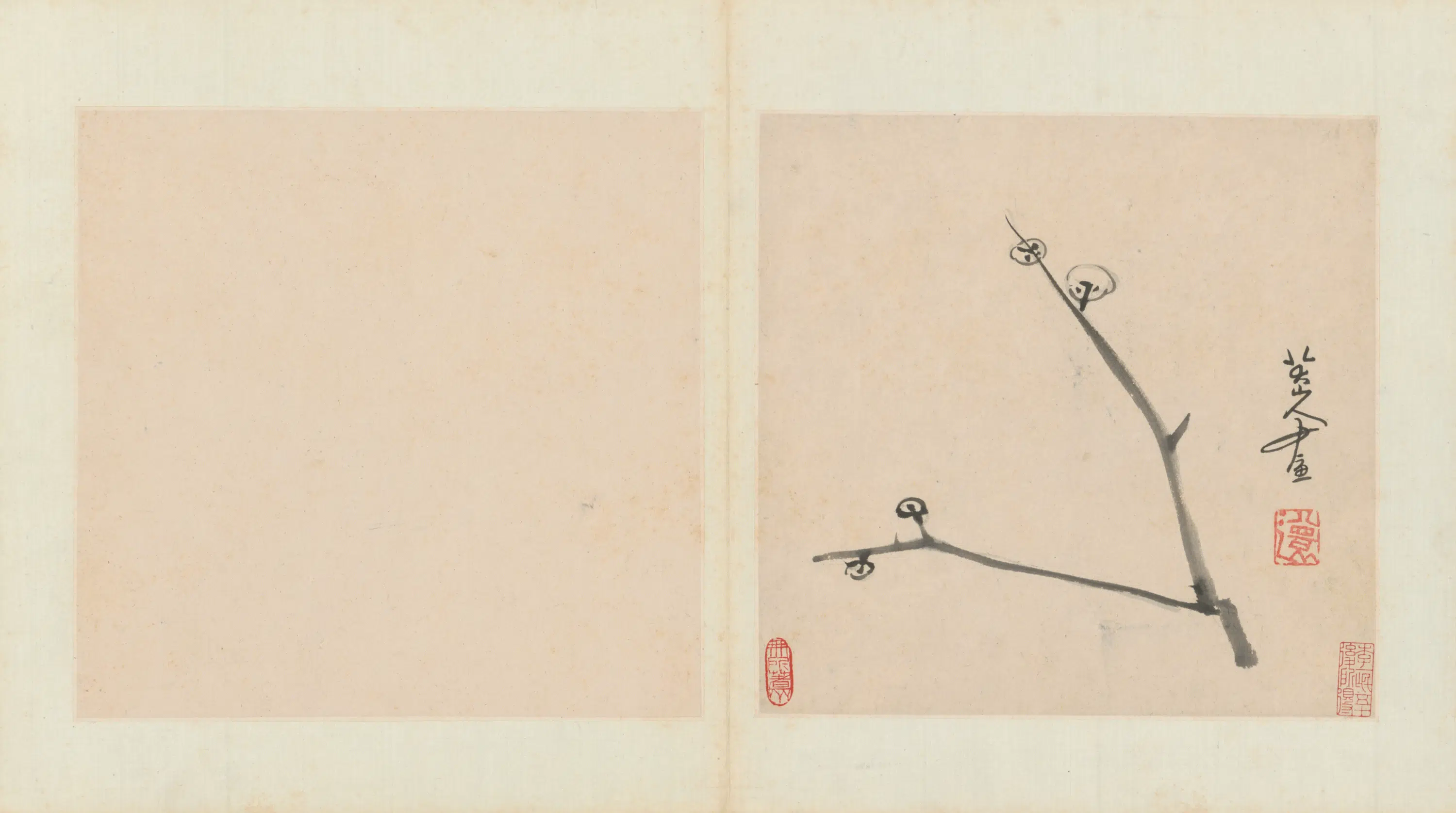 清代【朱耷】《杂画册（8开）》 第2张