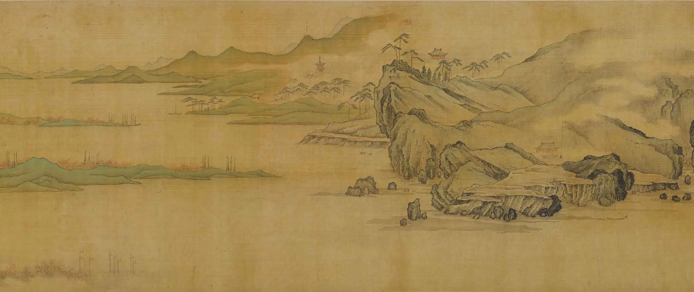 清代【佚名】《江山无尽图卷》 第3张 清代【佚名】《江山无尽图卷》 第3张