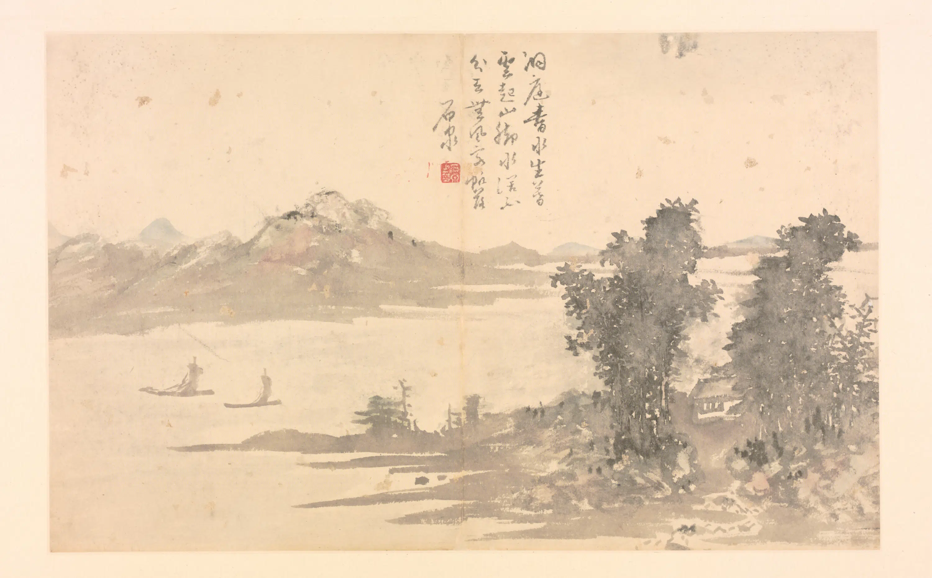 明朝【施雨】《山水花卉册》 第8张