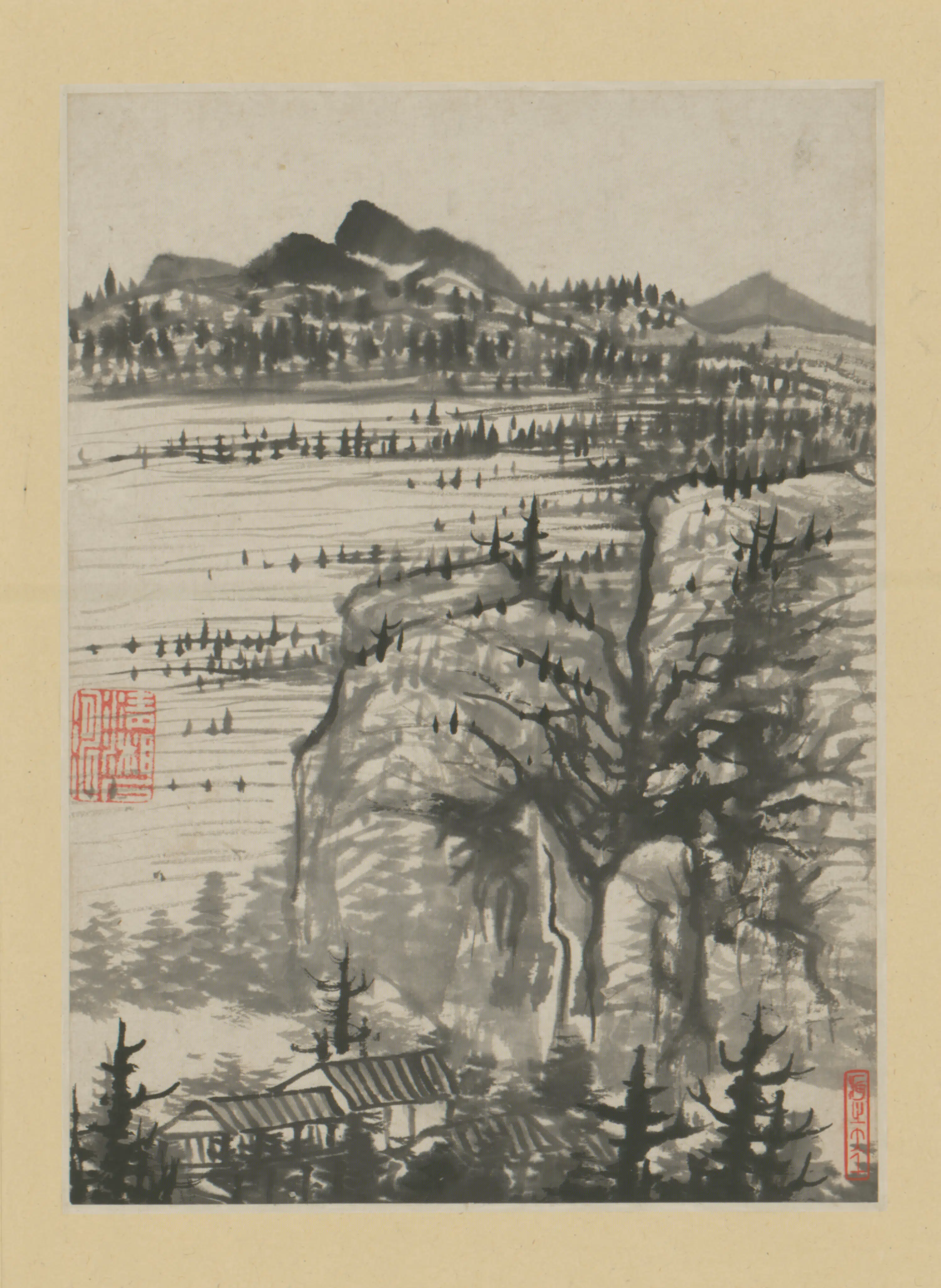 清代【原济】《金山龙游寺诗意册》 第4张 清代【原济】《金山龙游寺诗意册》 第4张