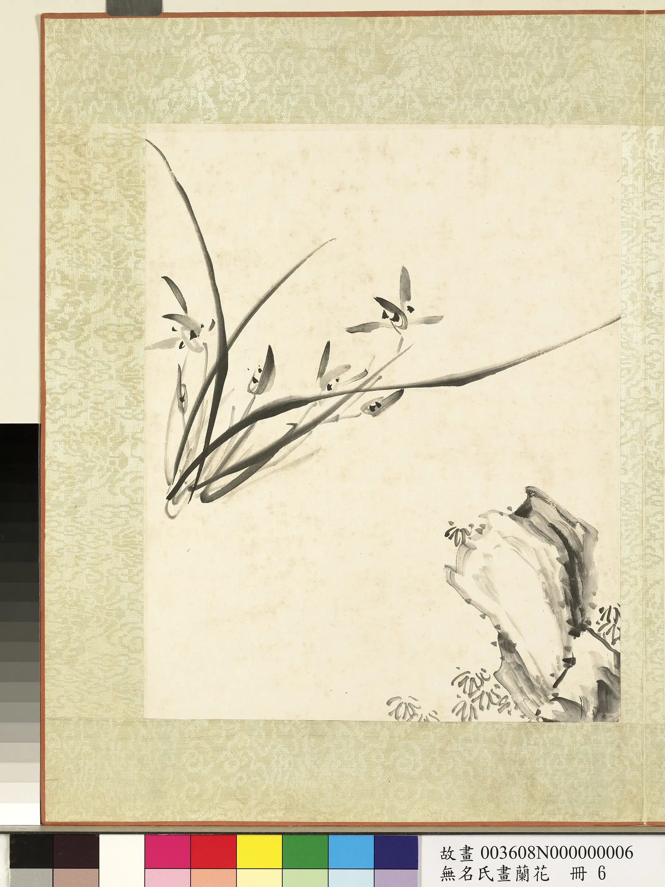 《无名氏画兰花册-兰花（十二）》