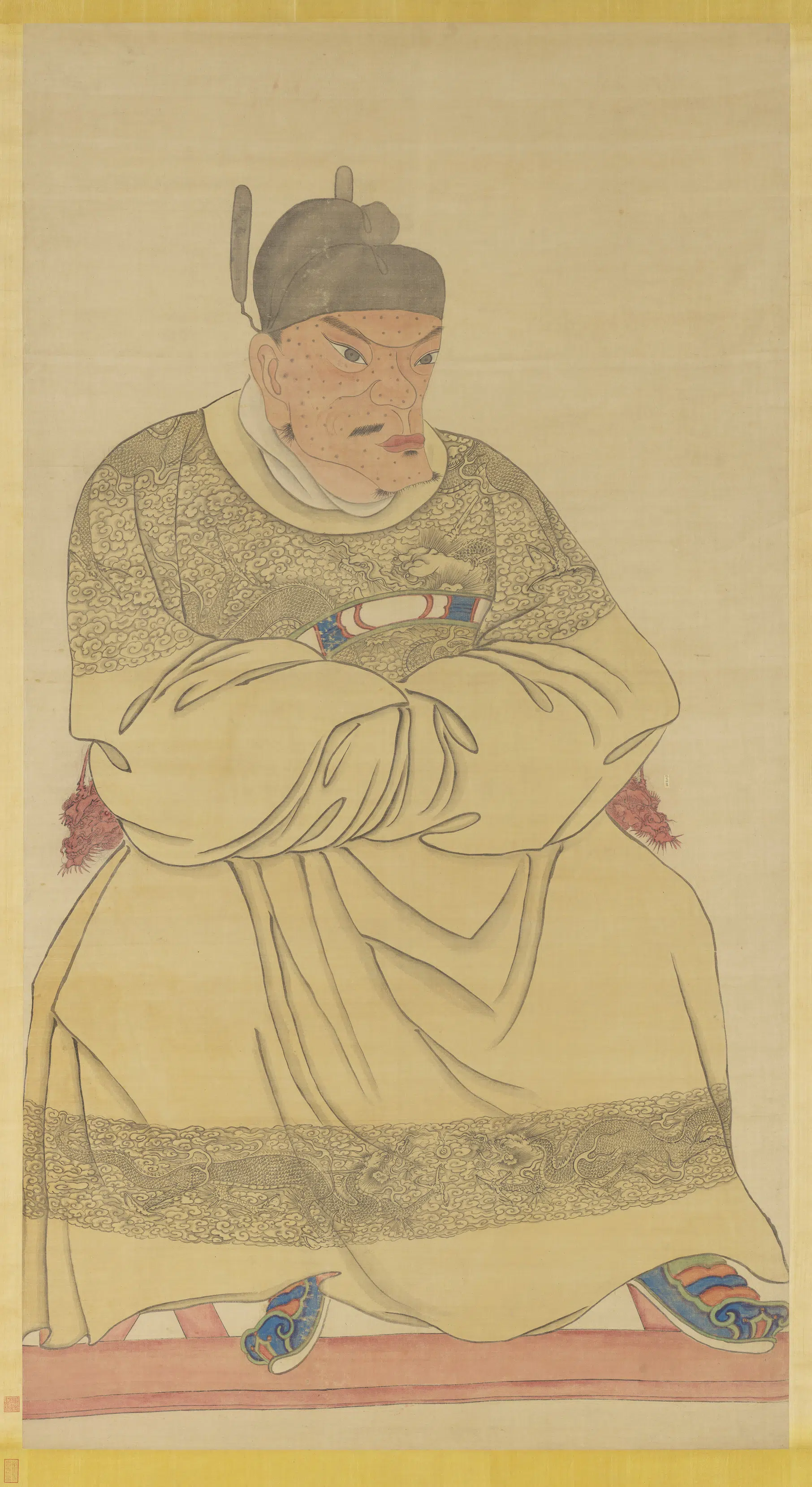 明朝《明太祖坐像（三）图轴》
