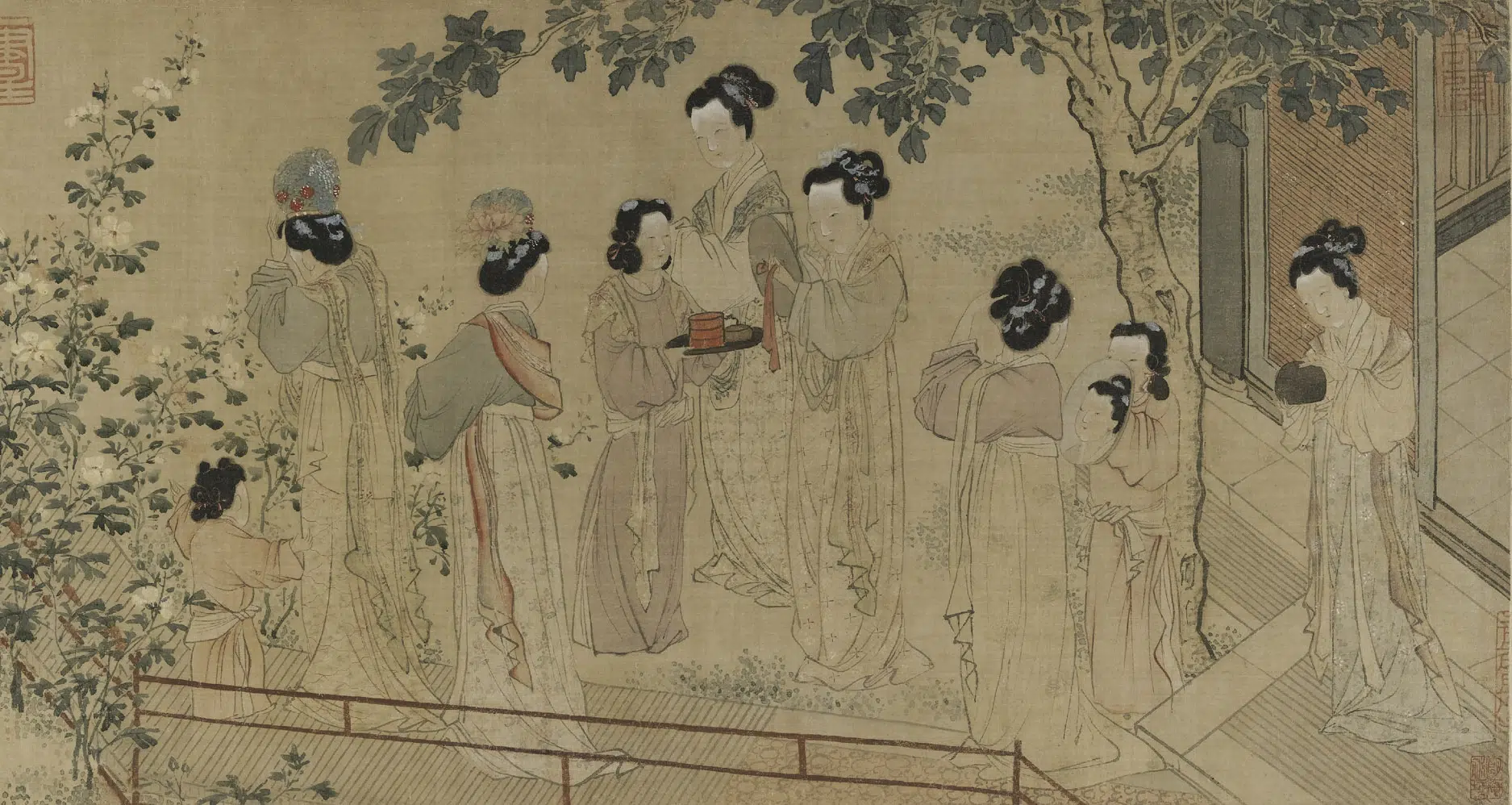 明朝【杜堇】《仕女图卷》 第12张 明朝【杜堇】《仕女图卷》 第12张
