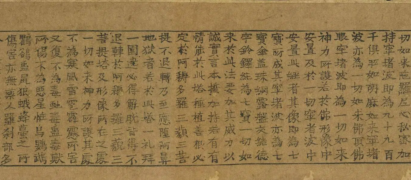 五代 【佚名】《吴越王雷锋塔经卷》 第7张 五代 【佚名】《吴越王雷锋塔经卷》 第7张