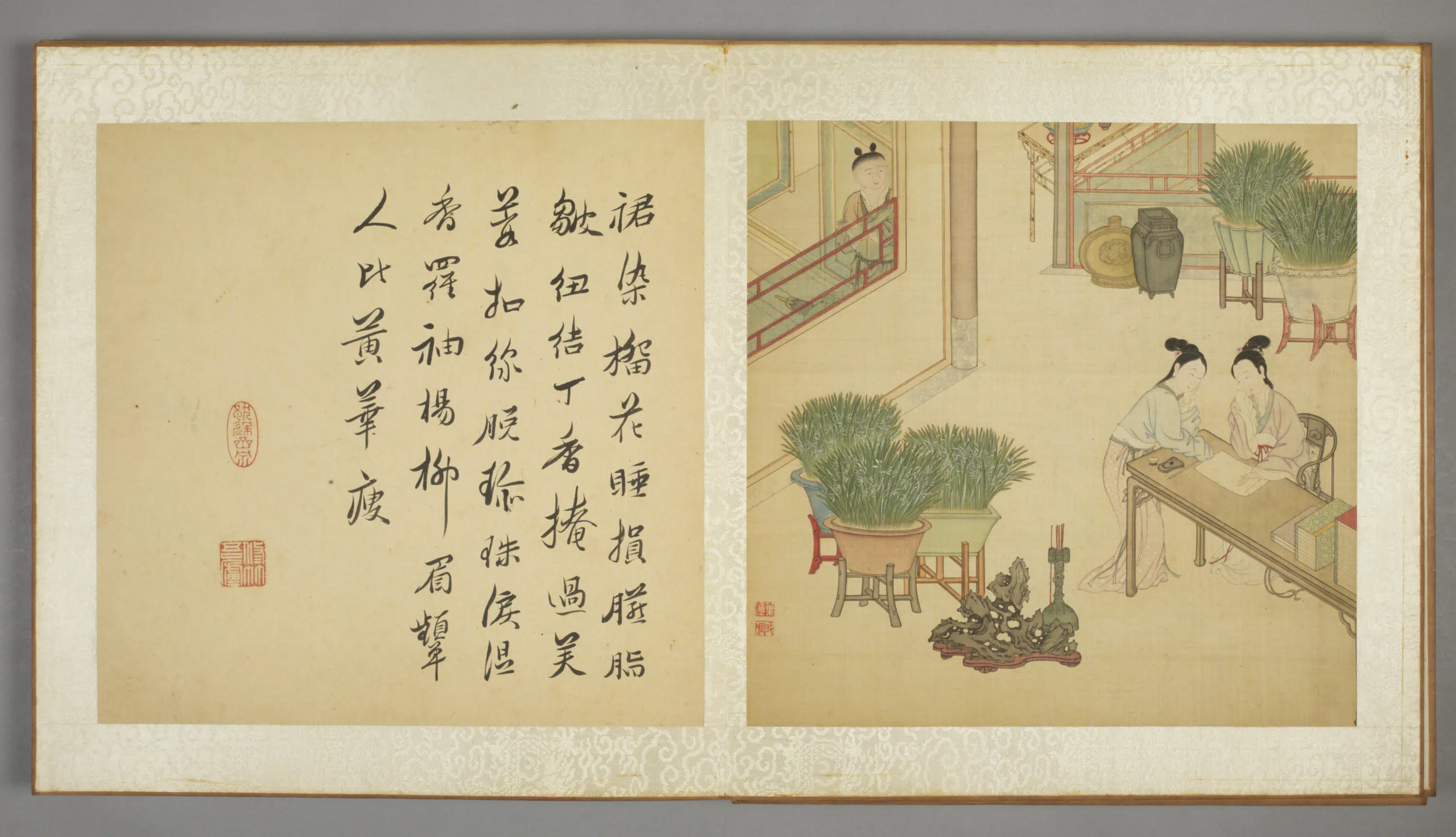 清代【叶逋】《西厢记图册》