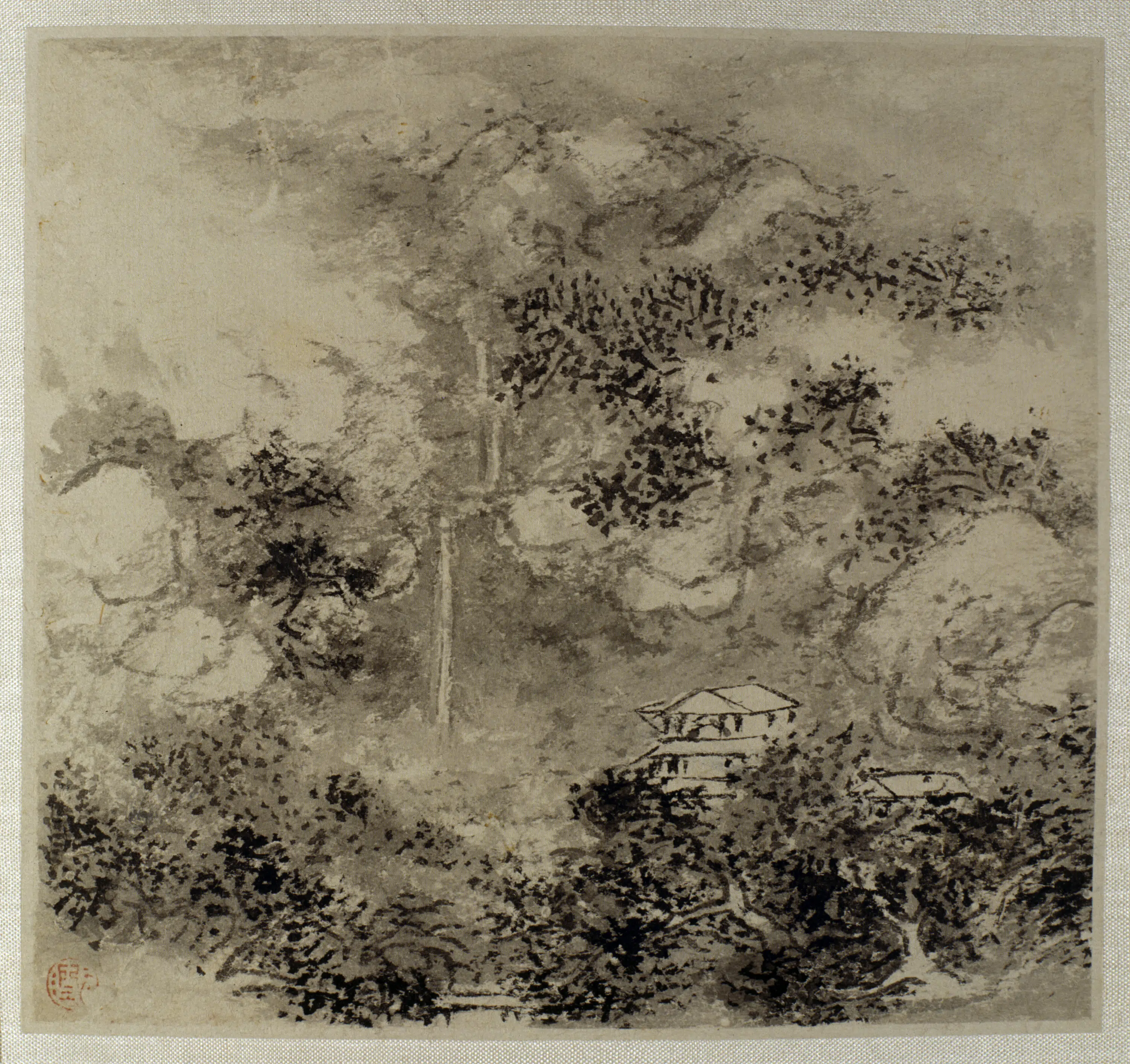 清代【朱岷】《胡玉昆合画象外神流图册（2开）》