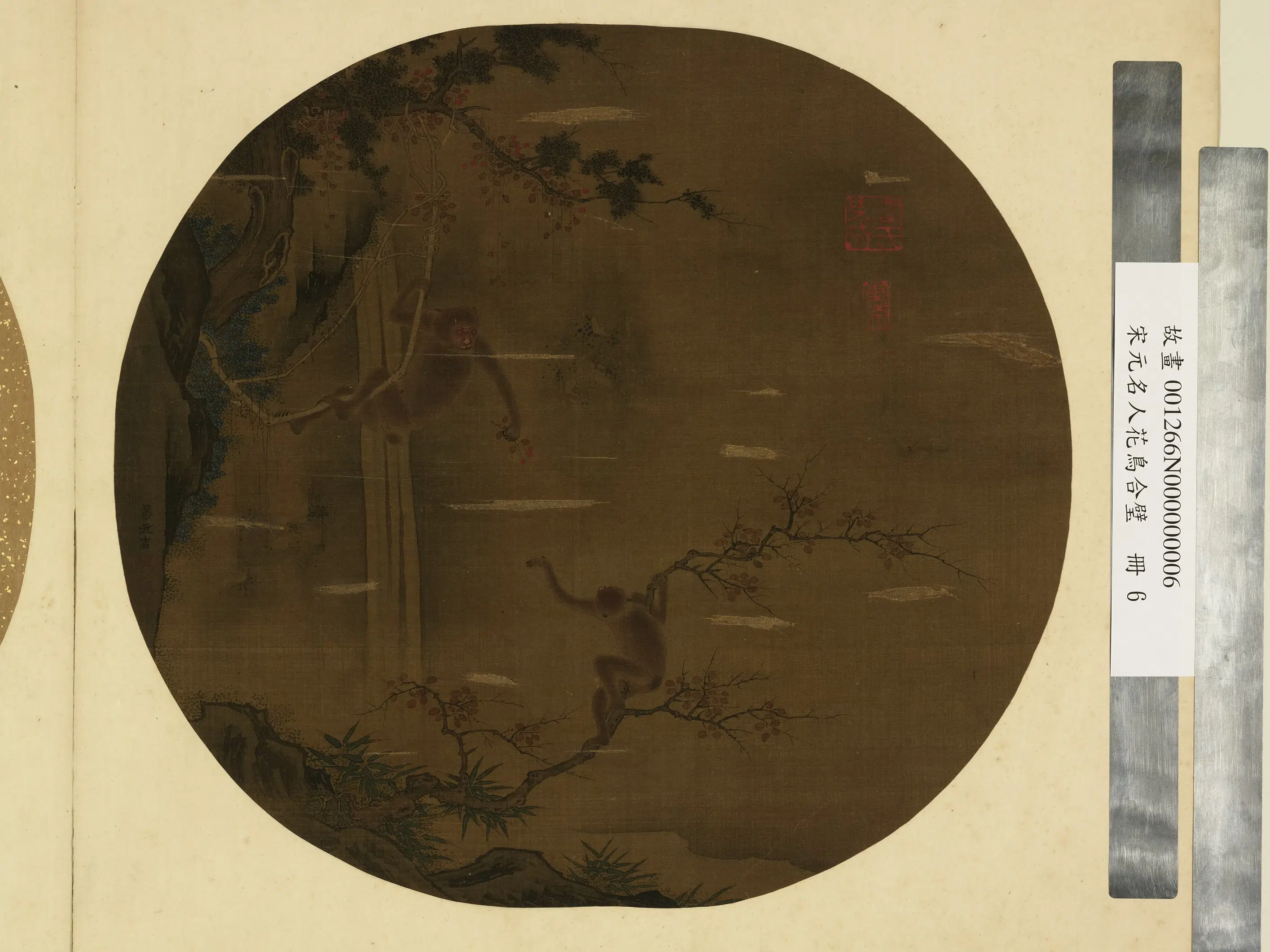 北宋【黄居寀】《宋元名人花鸟合璧册-芍药图》