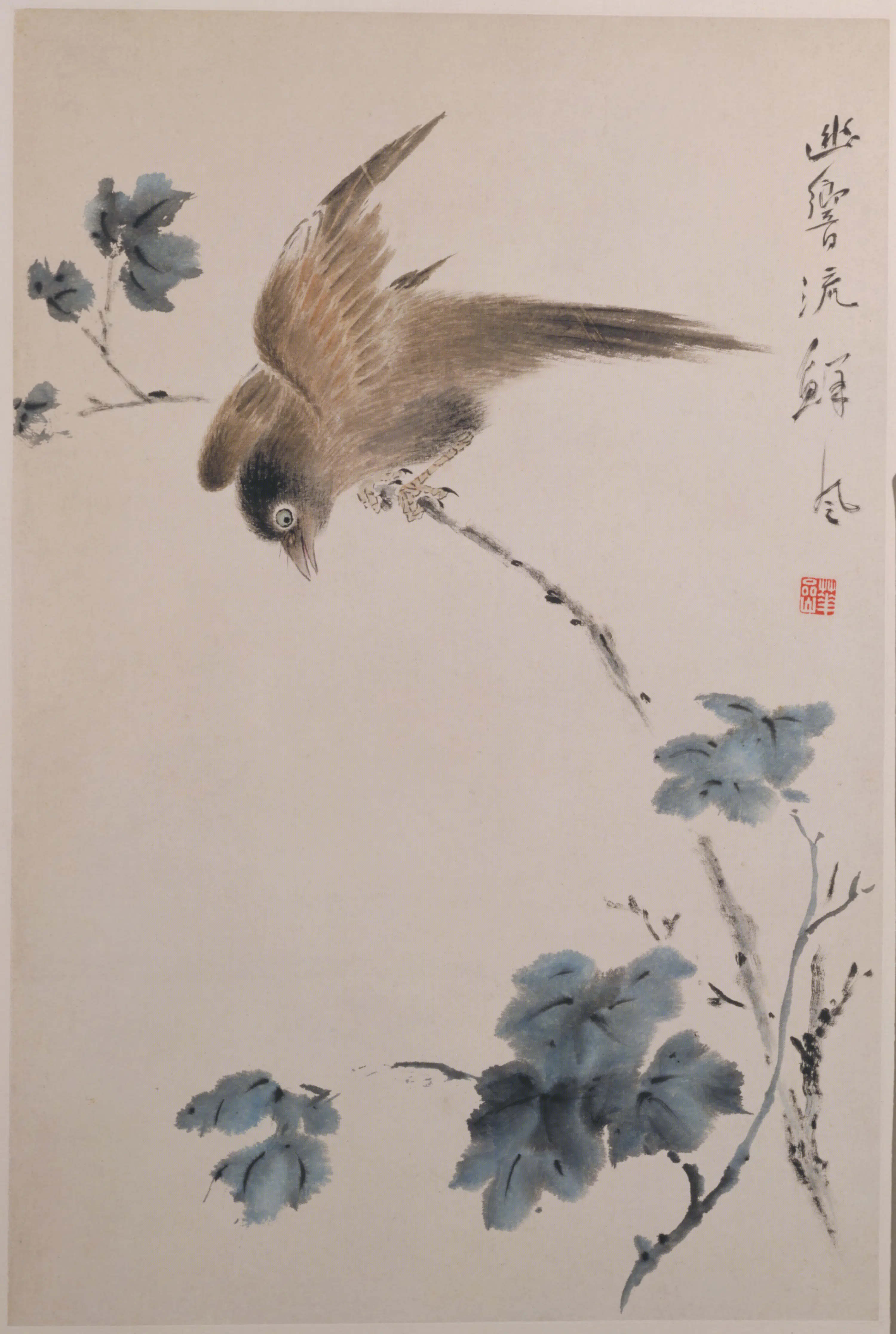 清代【华喦】《花鸟册-1(8开)》 第5张 清代【华喦】《花鸟册-1(8开)》 第5张
