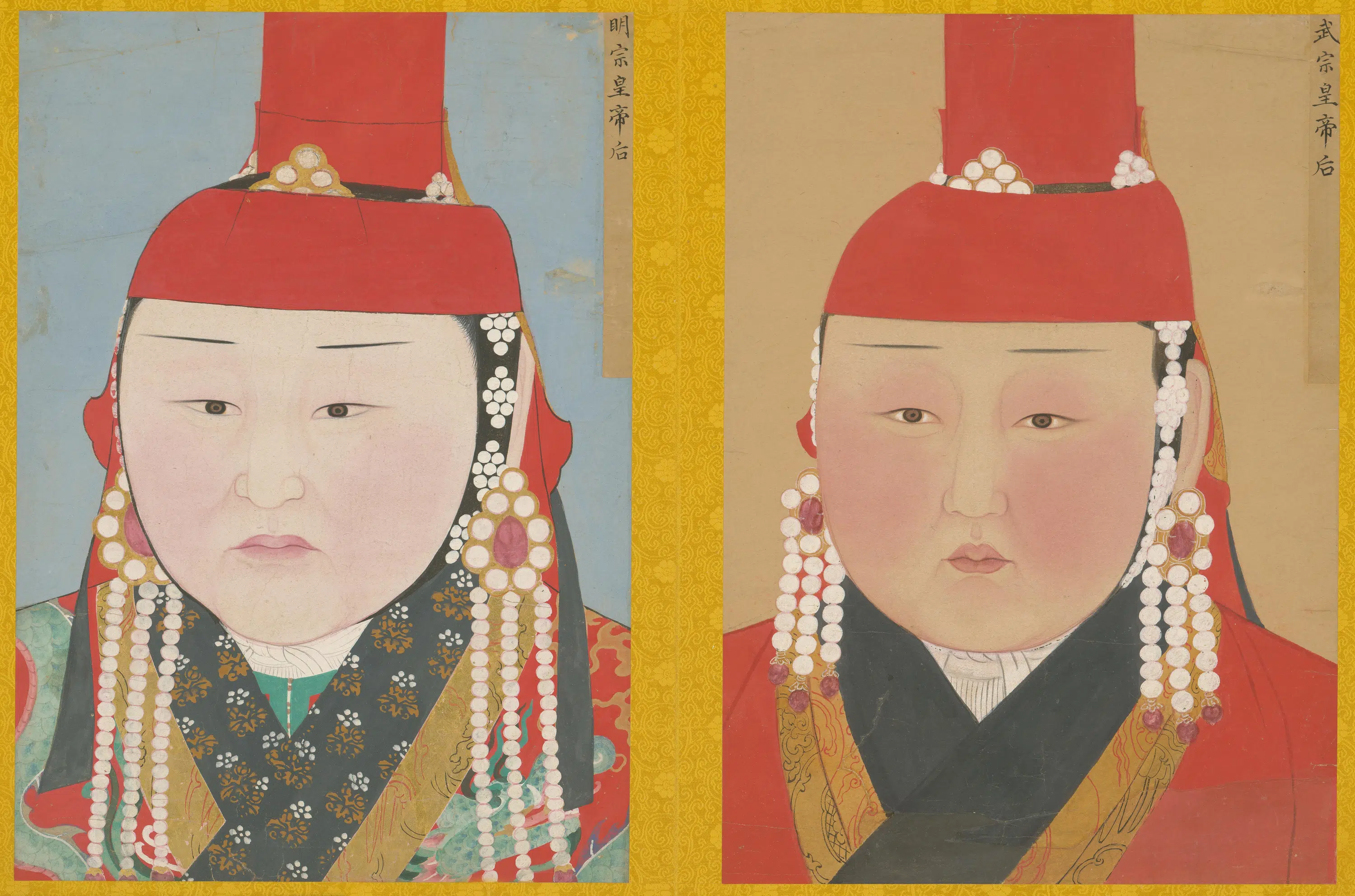 元朝【元人】《画元后妃太子像册》 第3张 元朝【元人】《画元后妃太子像册》 第3张