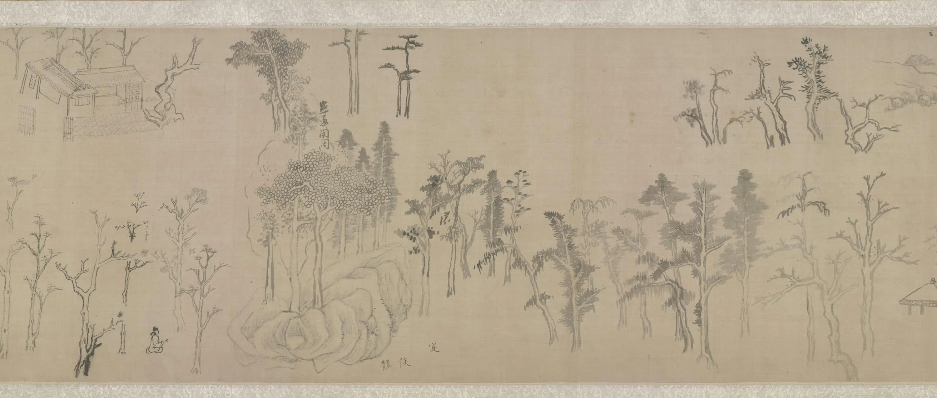 明朝【董其昌】《集古树石画稿卷》 第4张