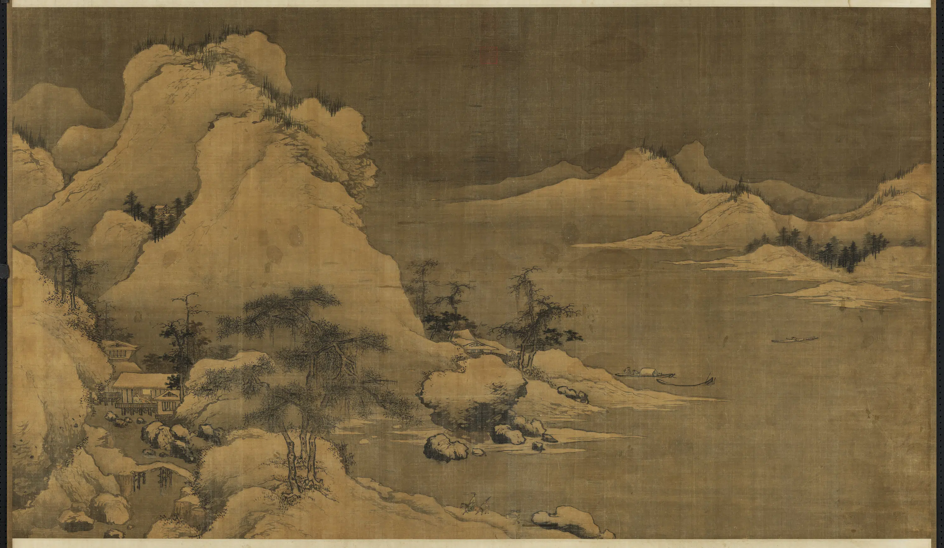 北宋【郭熙】《雪景山水图轴》