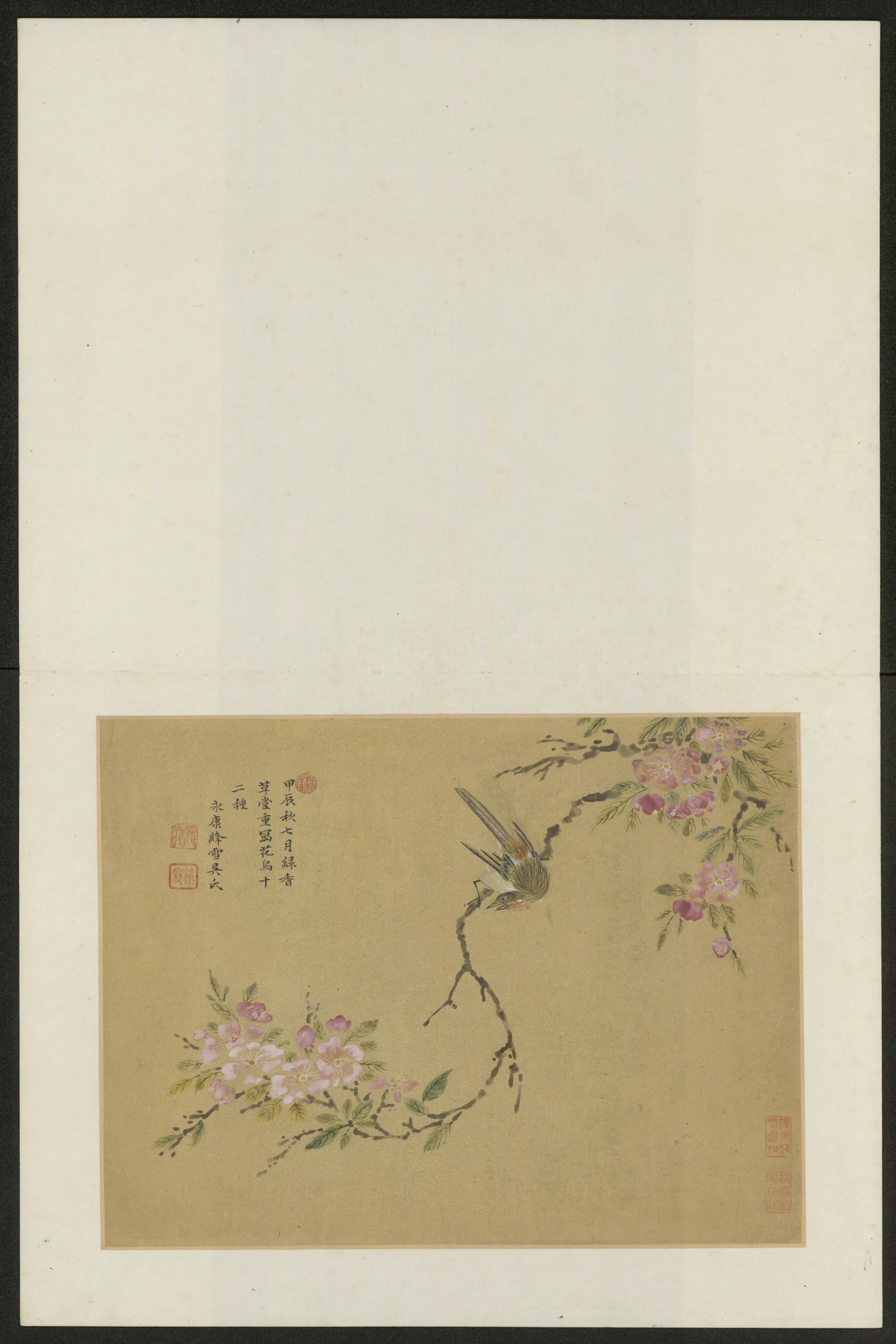 清代【吴宗爱】《花鸟图册》 第7张 清代【吴宗爱】《花鸟图册》 第7张