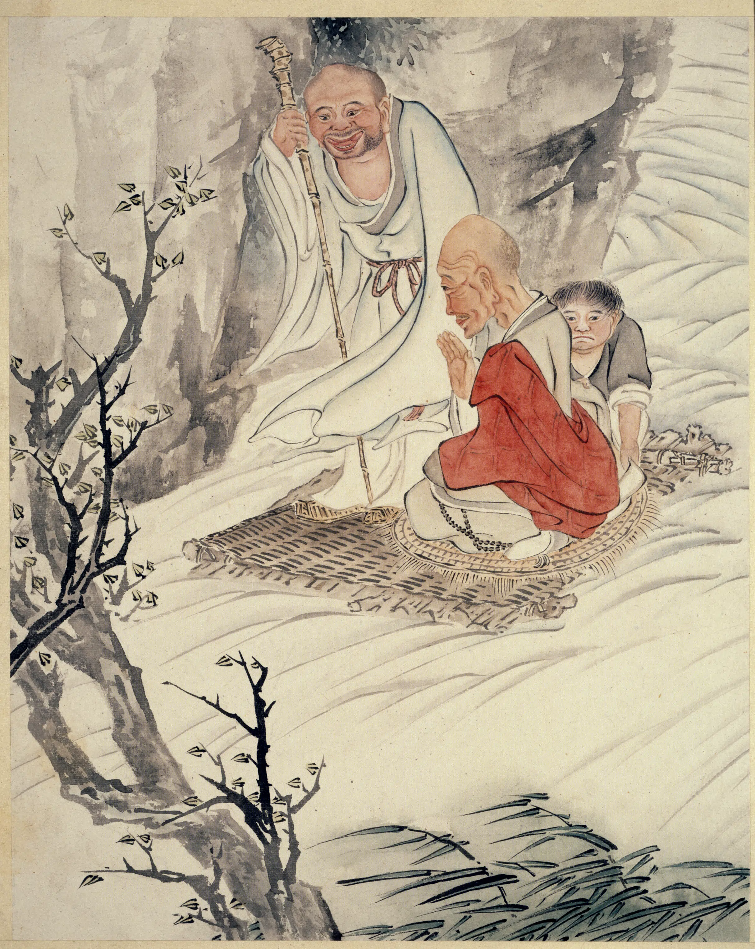 清代【贾全】《十六罗汉册（8开）》 第8张