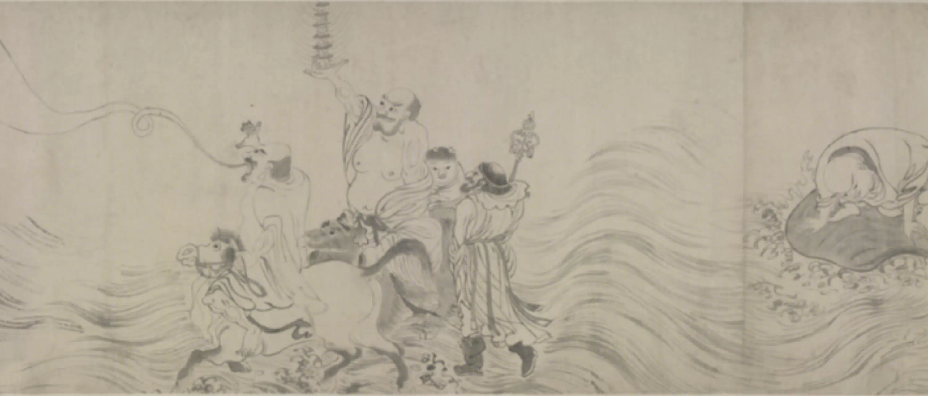 明朝【李士达】《罗汉图卷》 第9张